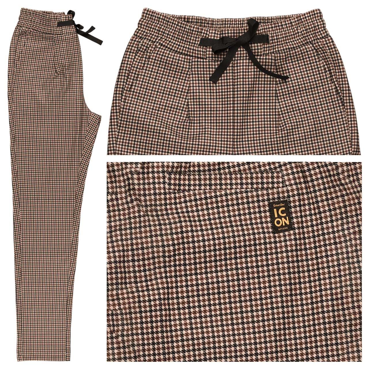 Senoritas ICON Kir Royal Jogpants Ankle Hose beige houndstooth
