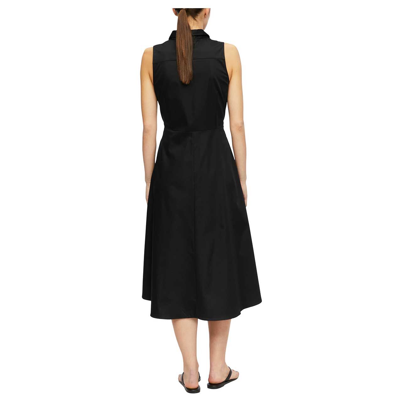 Damen Trägerkleid von Comma in Schwarz, Rückansicht am Model