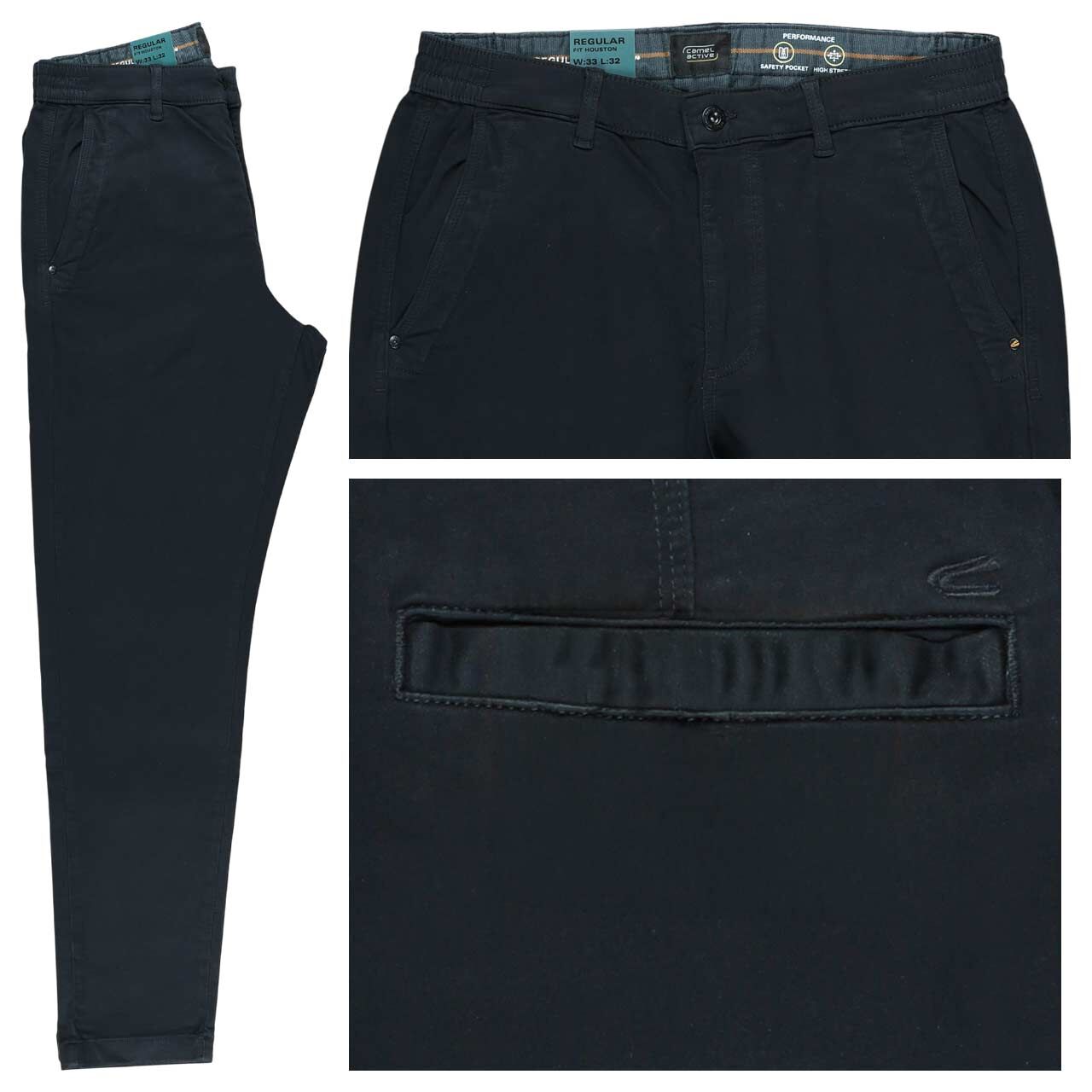 Camel active Houston fleXXX Chino Baumwollhose dark navy