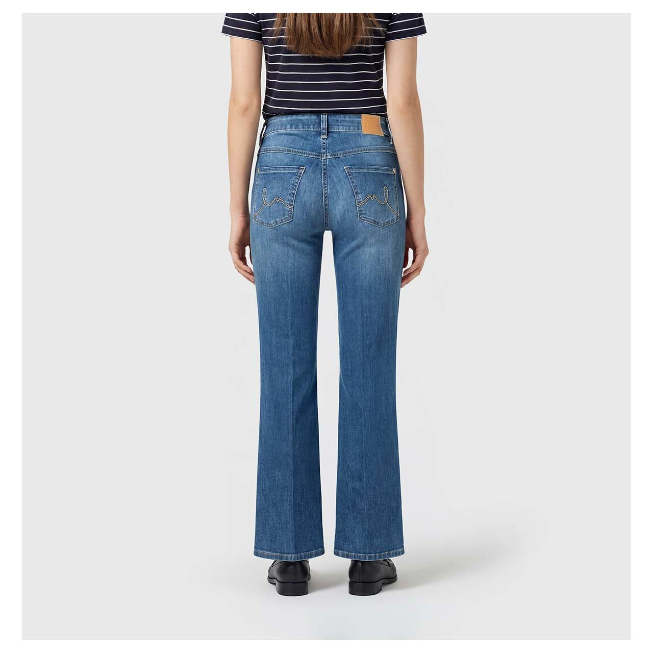 MAC Laura Jeans mid blue use washed