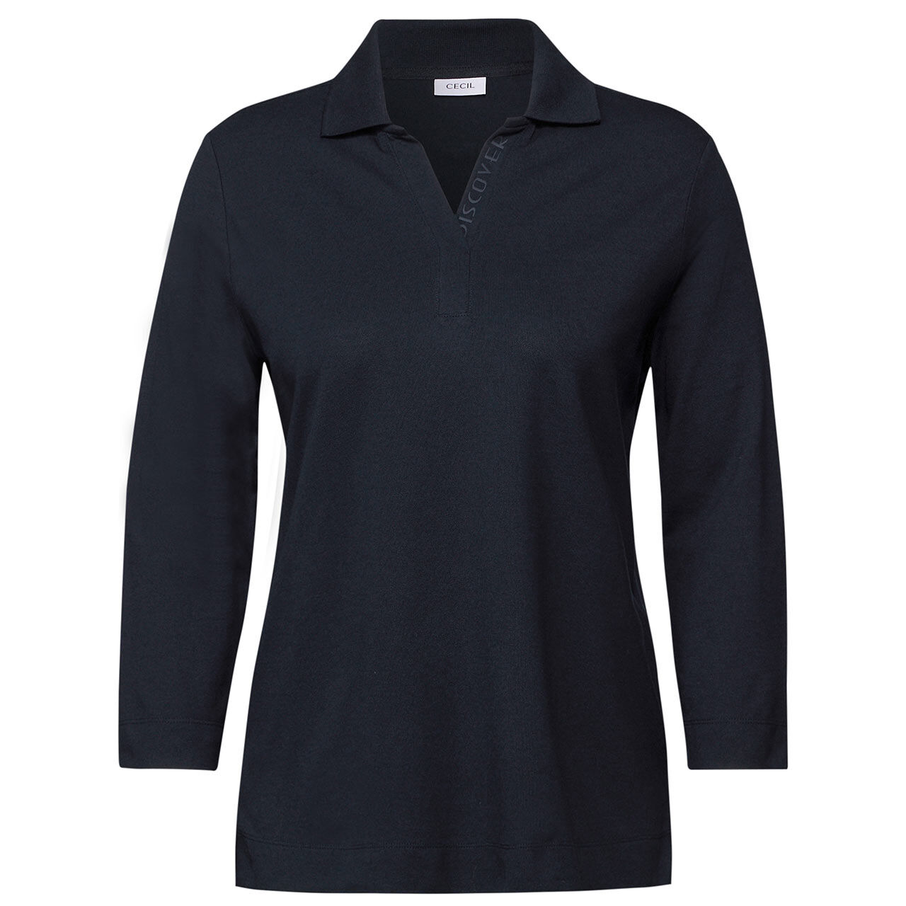 Cecil Damen 3/4 Arm Shirt Piquée Polo universal blue