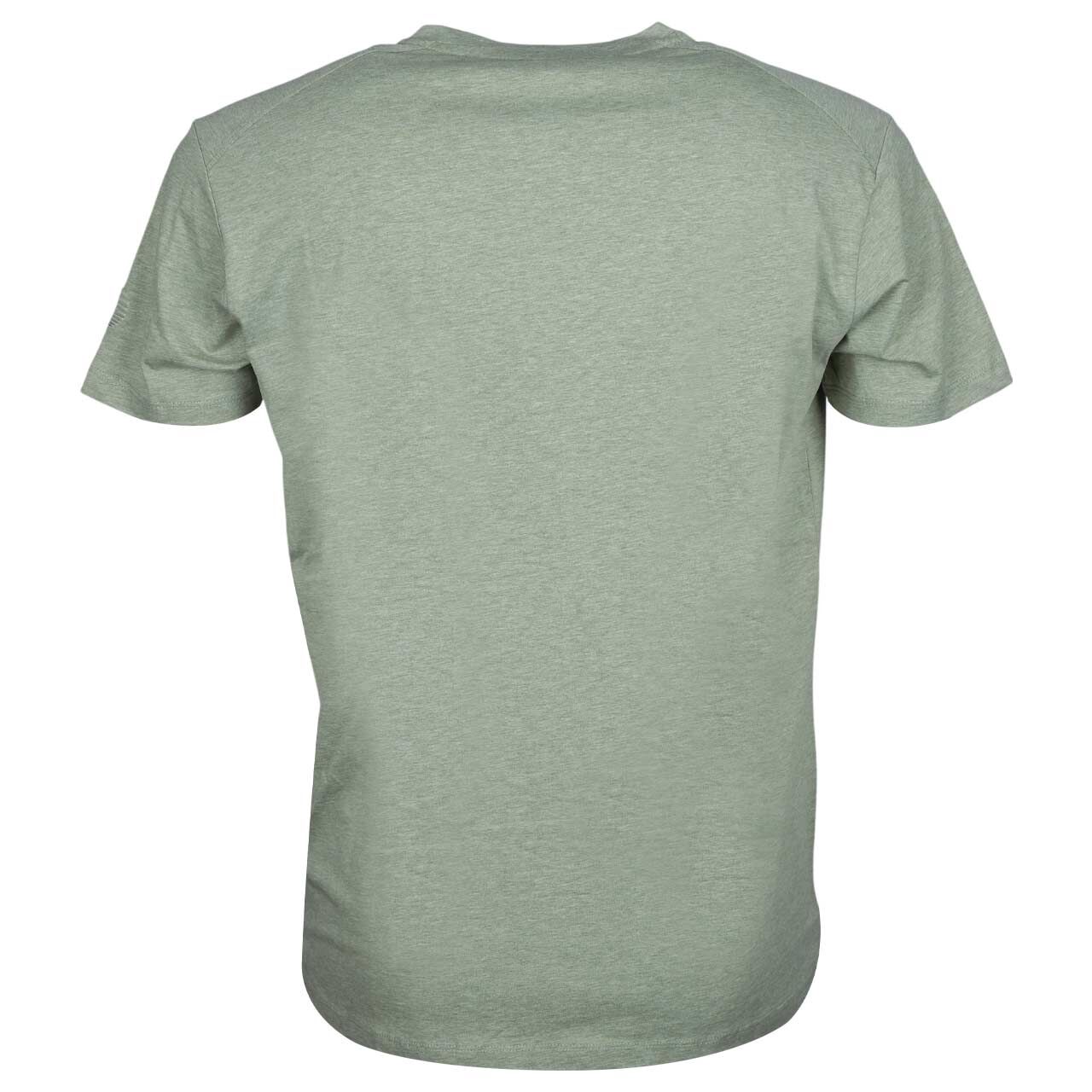 Herren T-Shirt von Wellensteyn in Grün meliert, Rückansicht