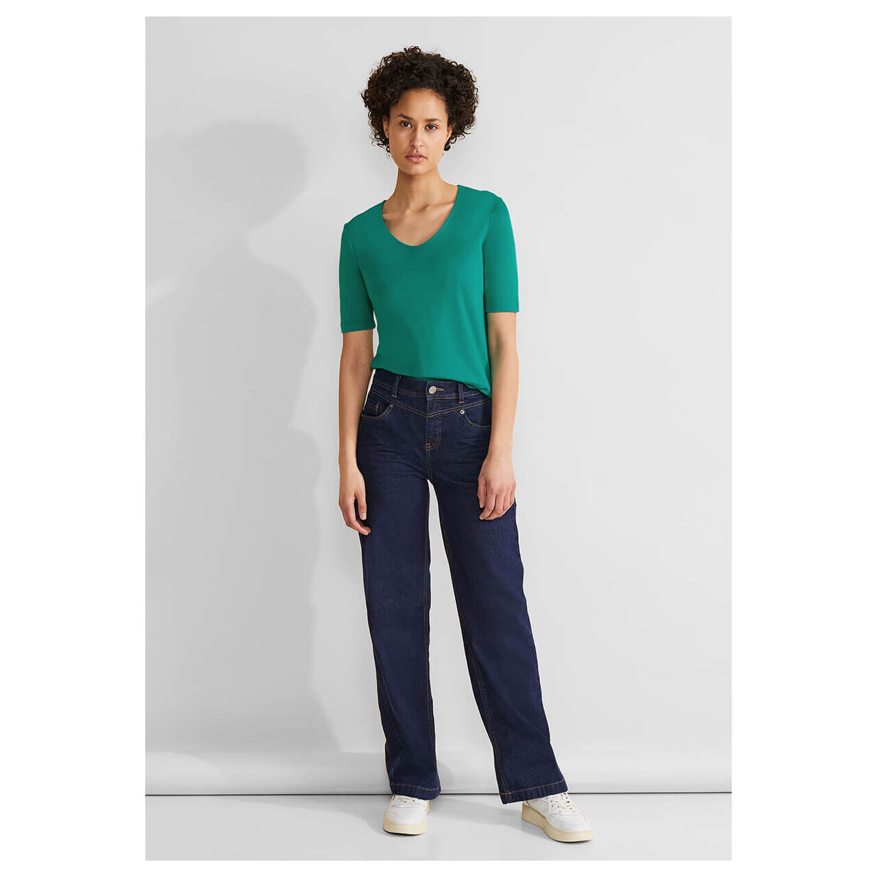 Street One Damen T-Shirt Palmira intense aqua