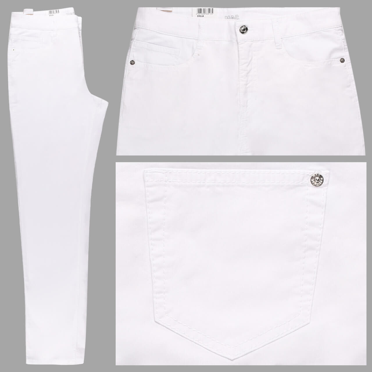 MAC Stella Baumwollhose white MAC Stella Baumwollhose white