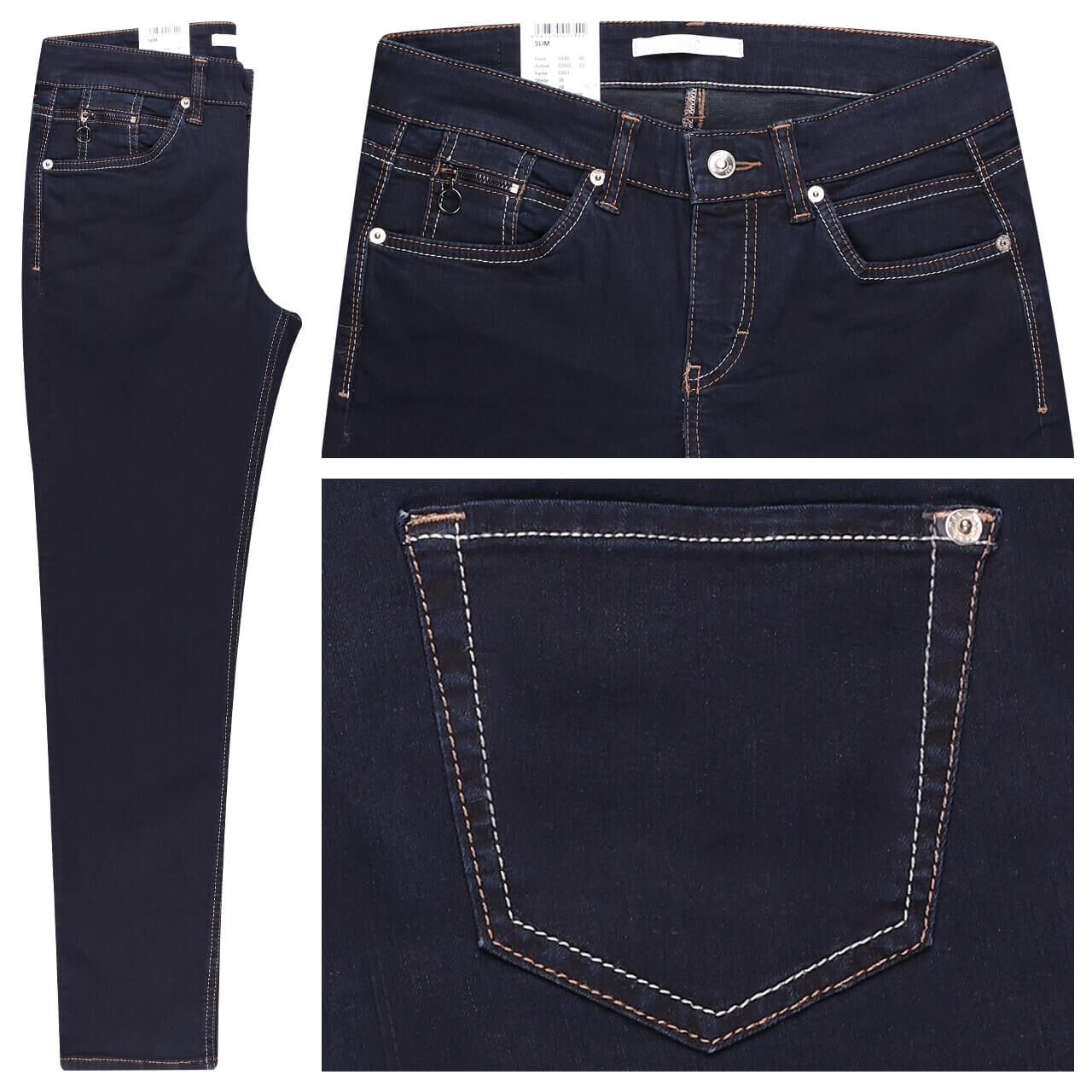 MAC Slim Jeans blue black MAC Slim Jeans blue black