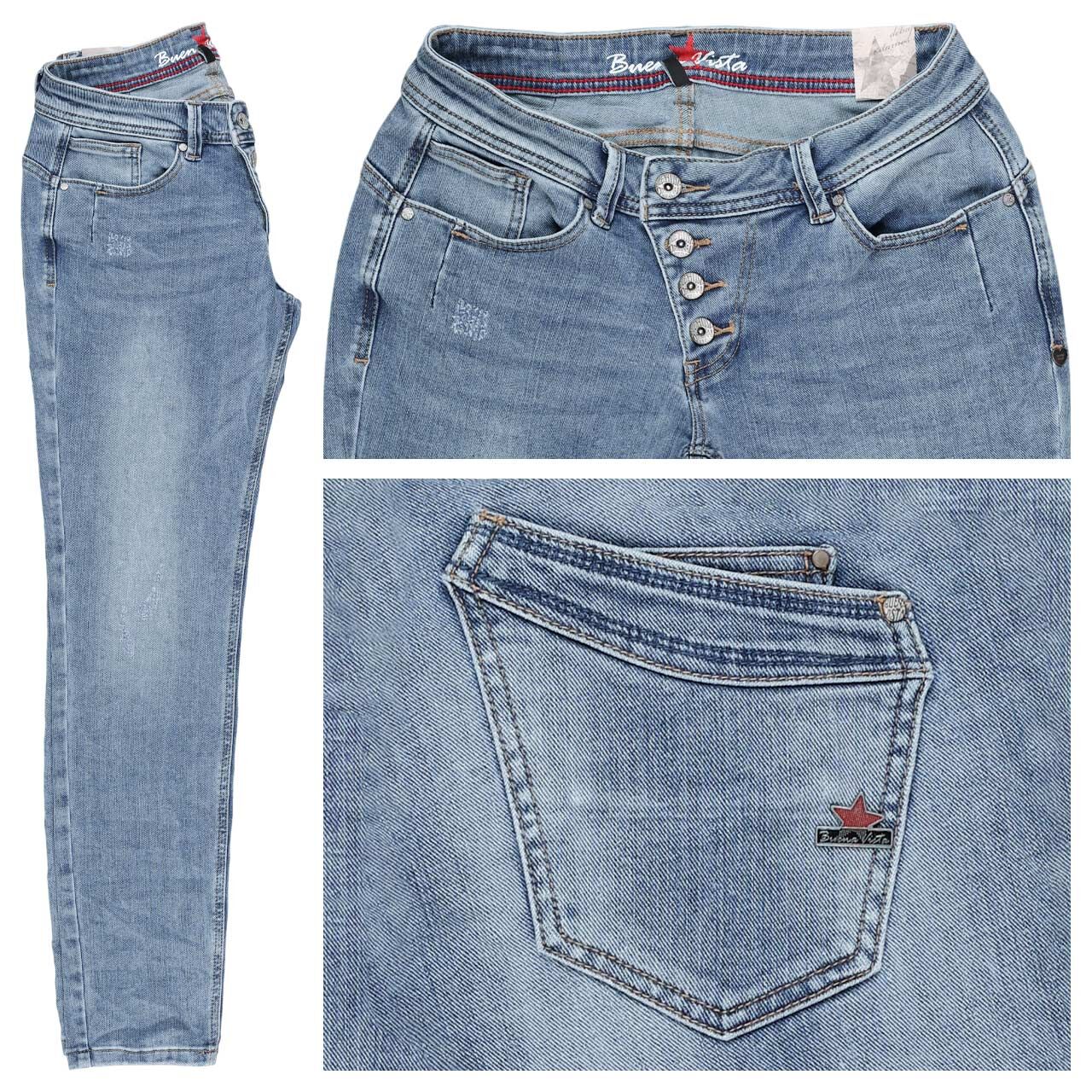 Buena Vista Malibu Cropped Stretch Denim Ankle Jeans used denim