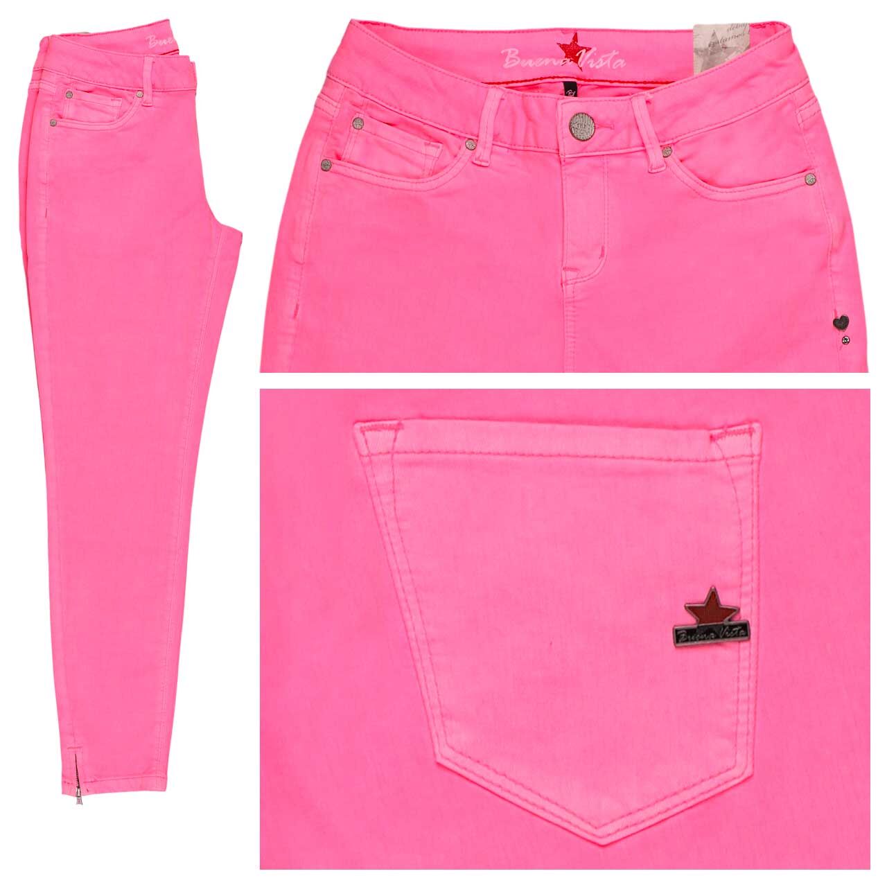 Buena Vista Italy V 7/8 Stretch Twill Baumwollhose neon pink