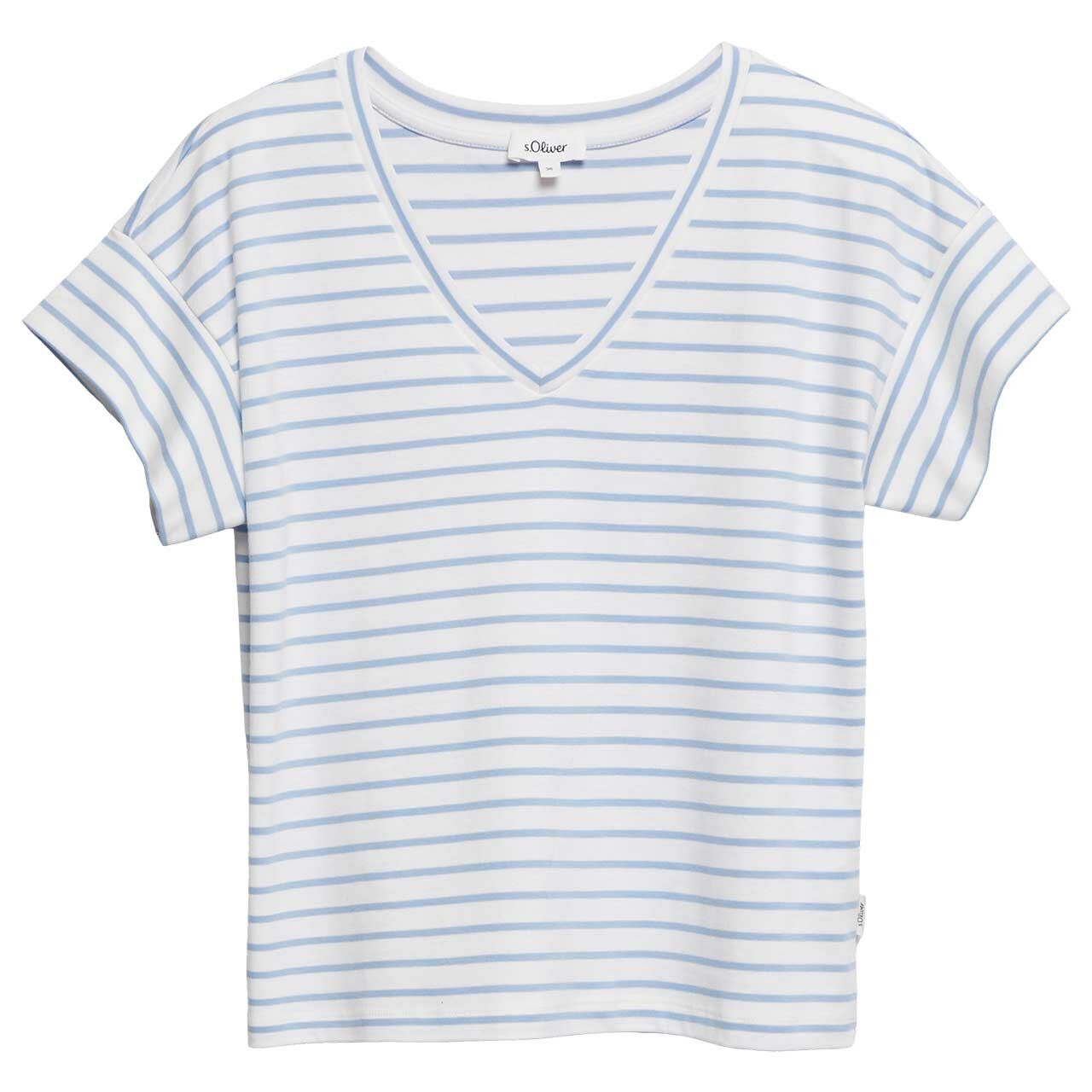 s.Oliver Damen T-Shirt coastal blue striped