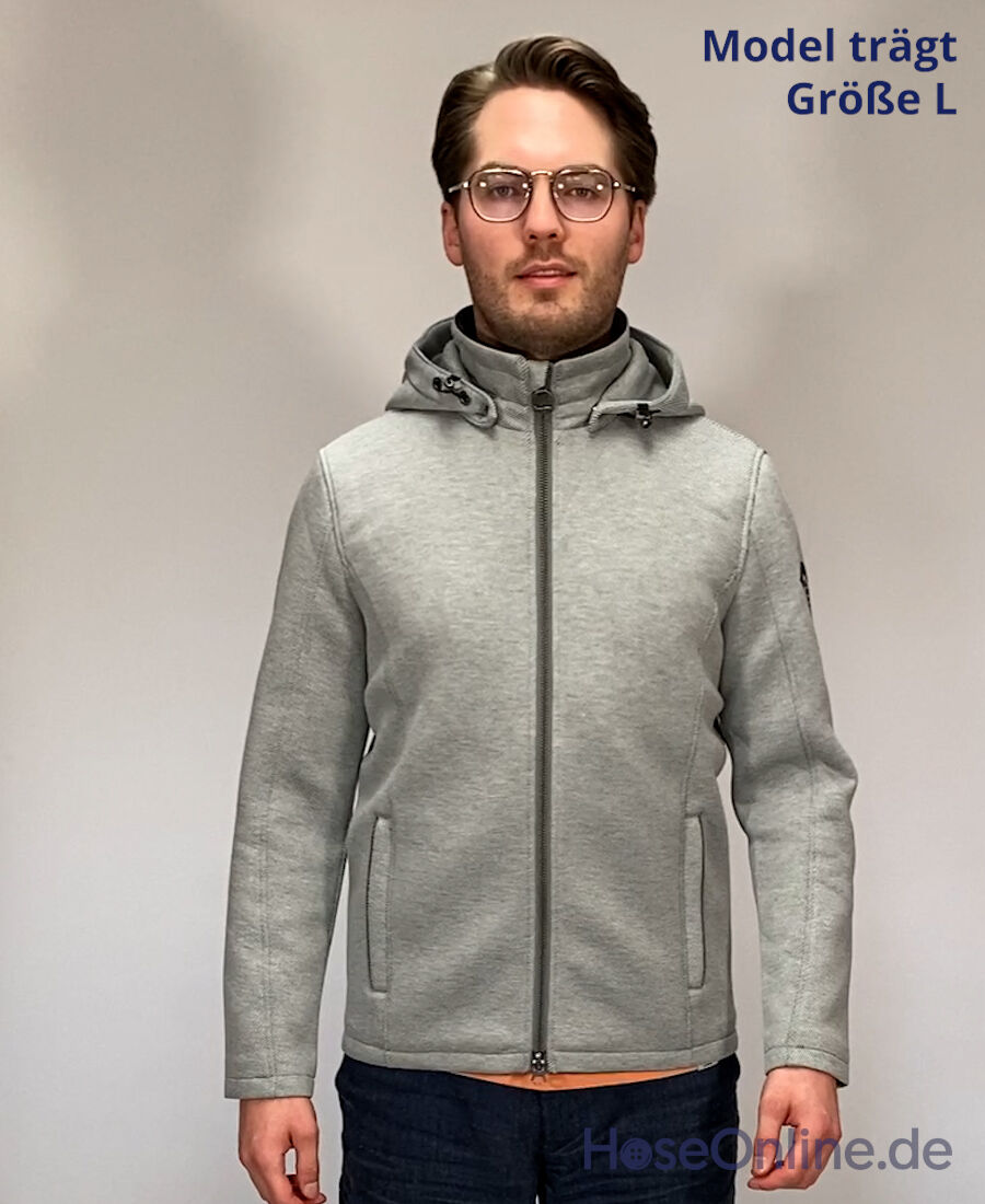 Wellensteyn Sarasota Men Herren Jacke lightgreymelange/black