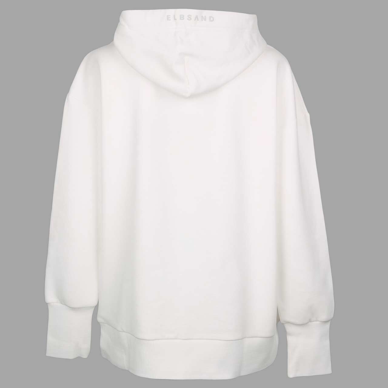 Damen Hoodie Sweatshirt Leah von Elbsand in Cremeweiß, Rückansicht