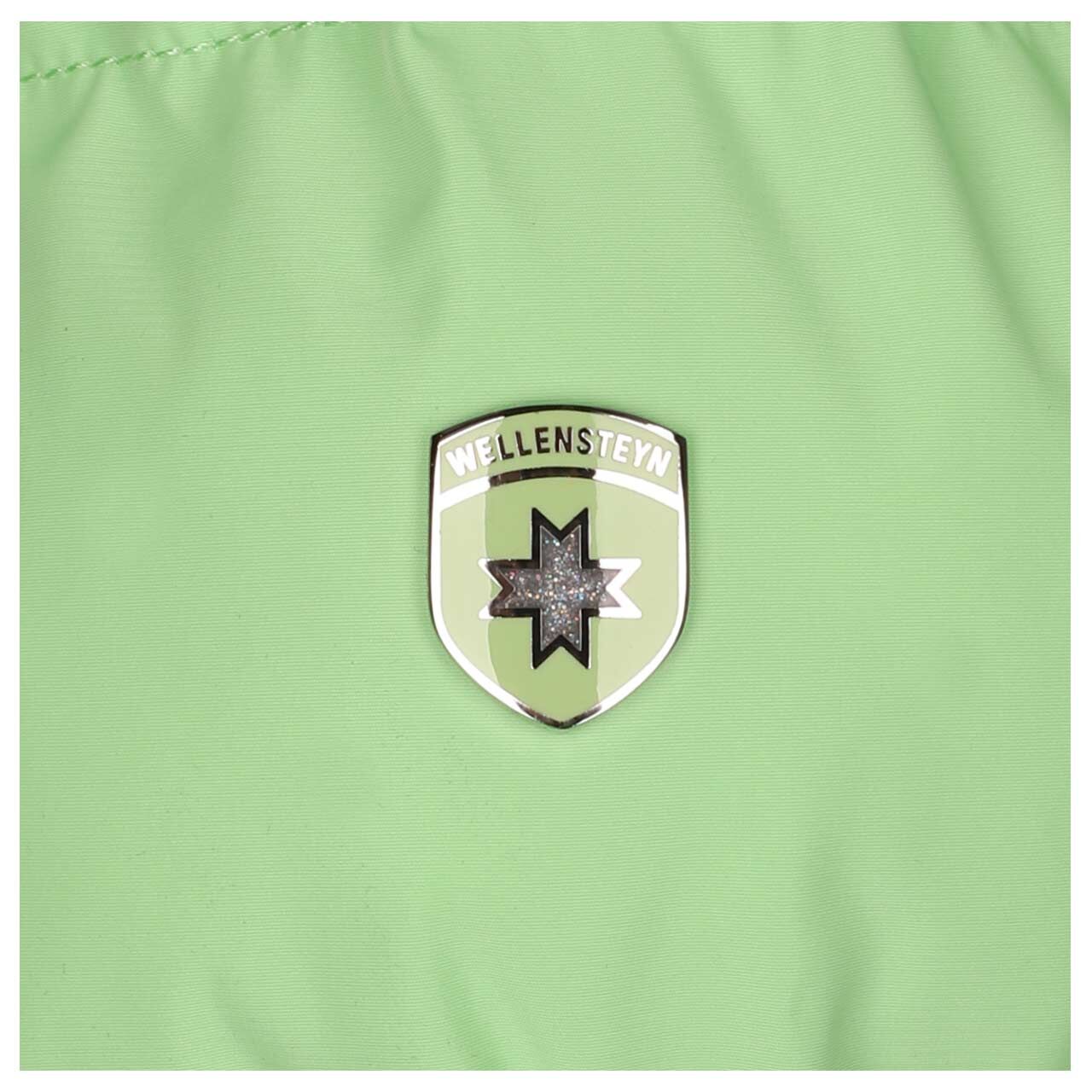 Damen Jacke Belvitini Short von Wellensteyn in Neongrün, Detailansicht Logo