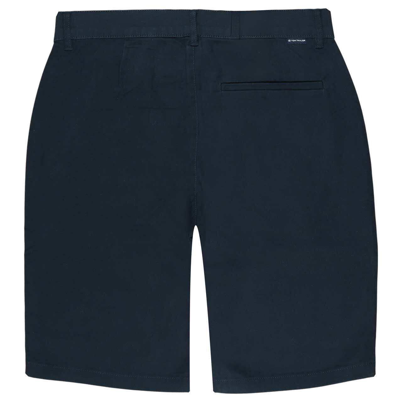 Herren Chino Baumwoll Bermuda von Tom Tailor in Dunkelblau, Rückansicht