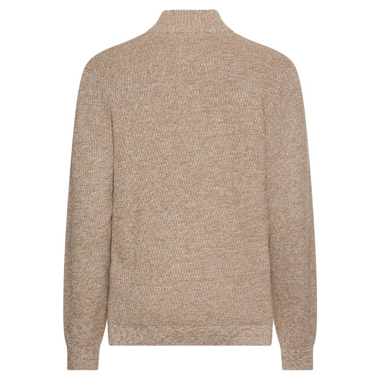 Herren Pullover Troyer von Camel active in der Farbe Beige meliert, Rückansicht