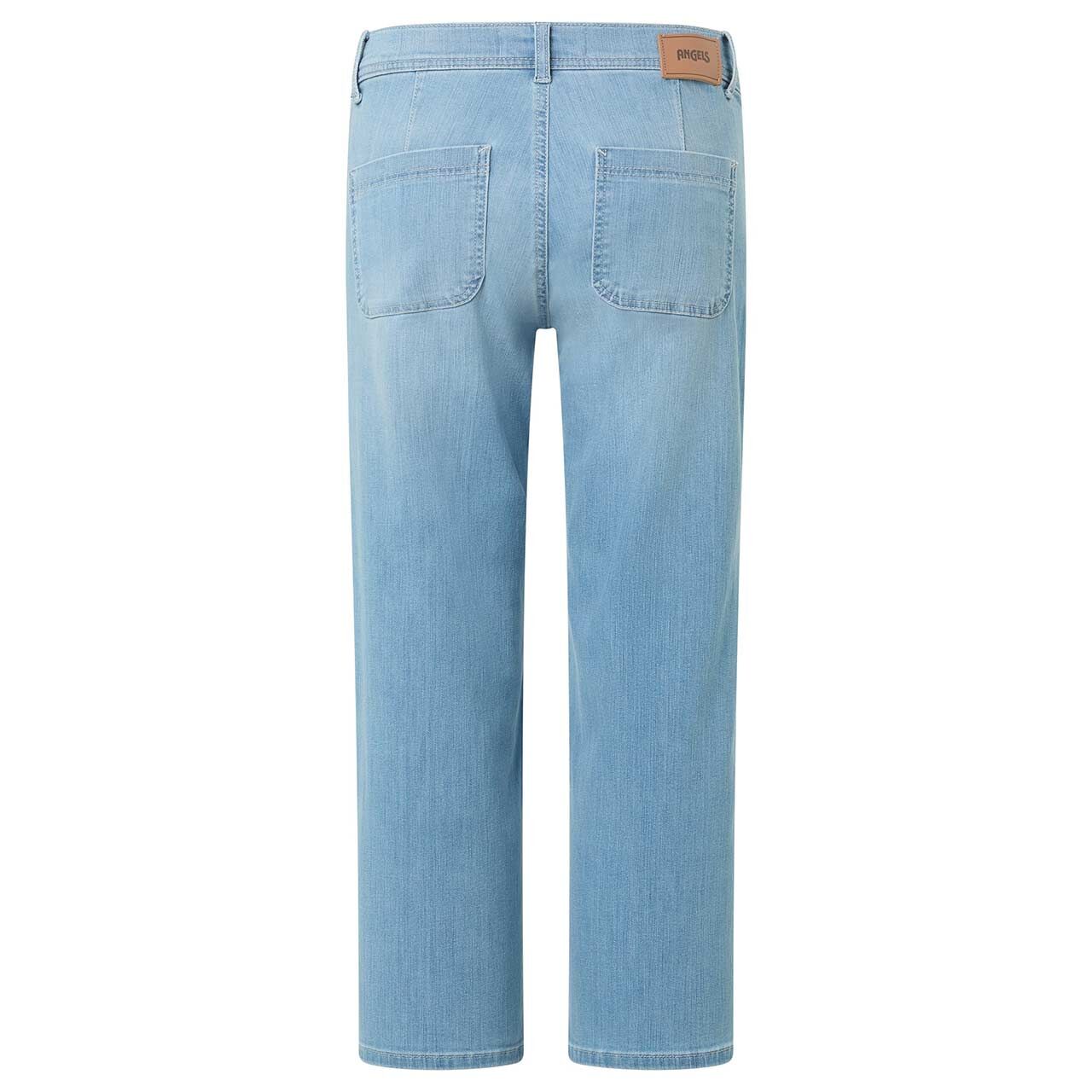 Stretch Damen 3/4 Jeans Linn Trendy von Angels in Hellblau angewaschen, Rückansicht