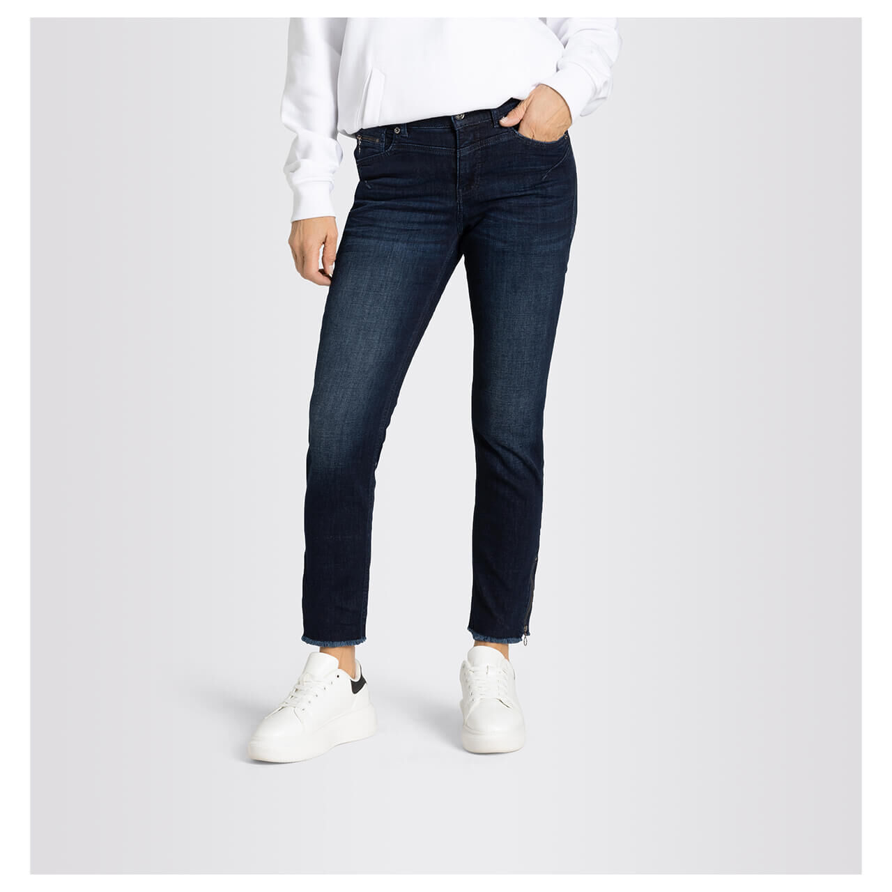 MAC Rich Slim 7/8 Jeans dark authentic blue MAC Rich Slim 7/8 Jeans dark authentic blue