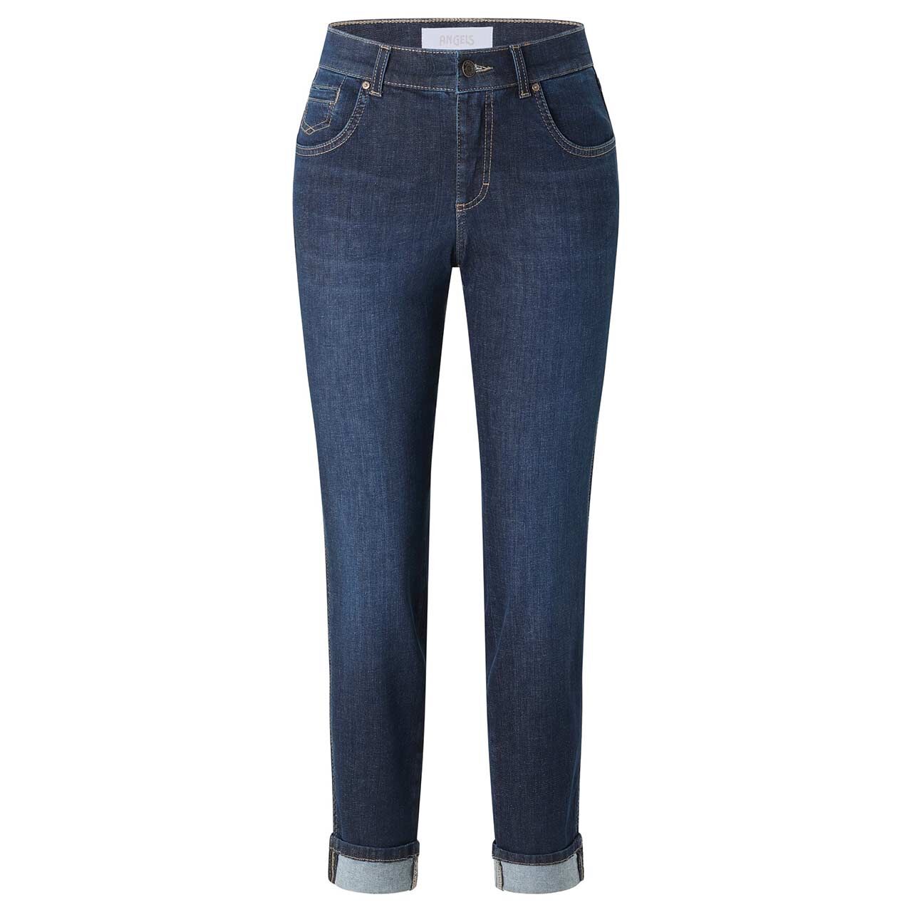 Damen Ankle Jeans Darleen Crop TU von Angels in Dunkelblau angewaschen, Vorderansicht
