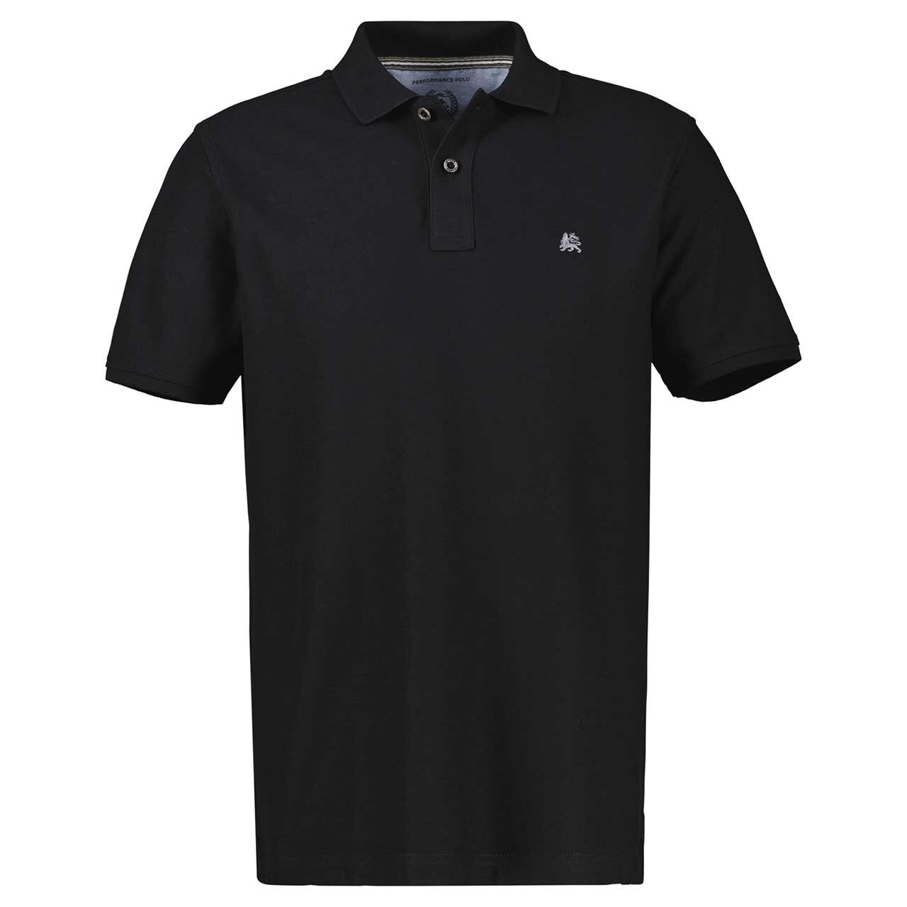 Lerros Herren Piqué Poloshirt soft black
