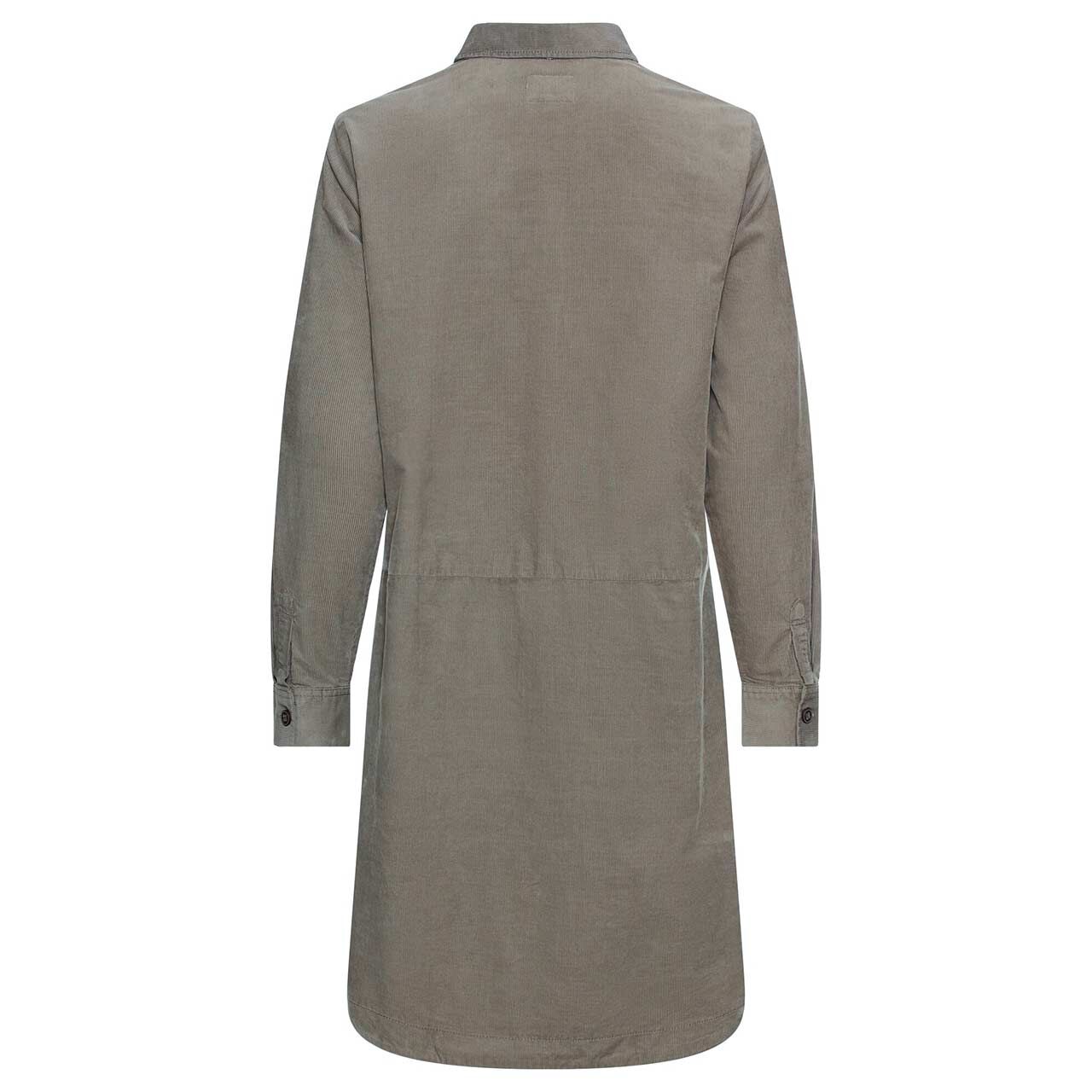 Damen Langarm Cord Kleid von Camel active in Olivgrün, Rückansicht