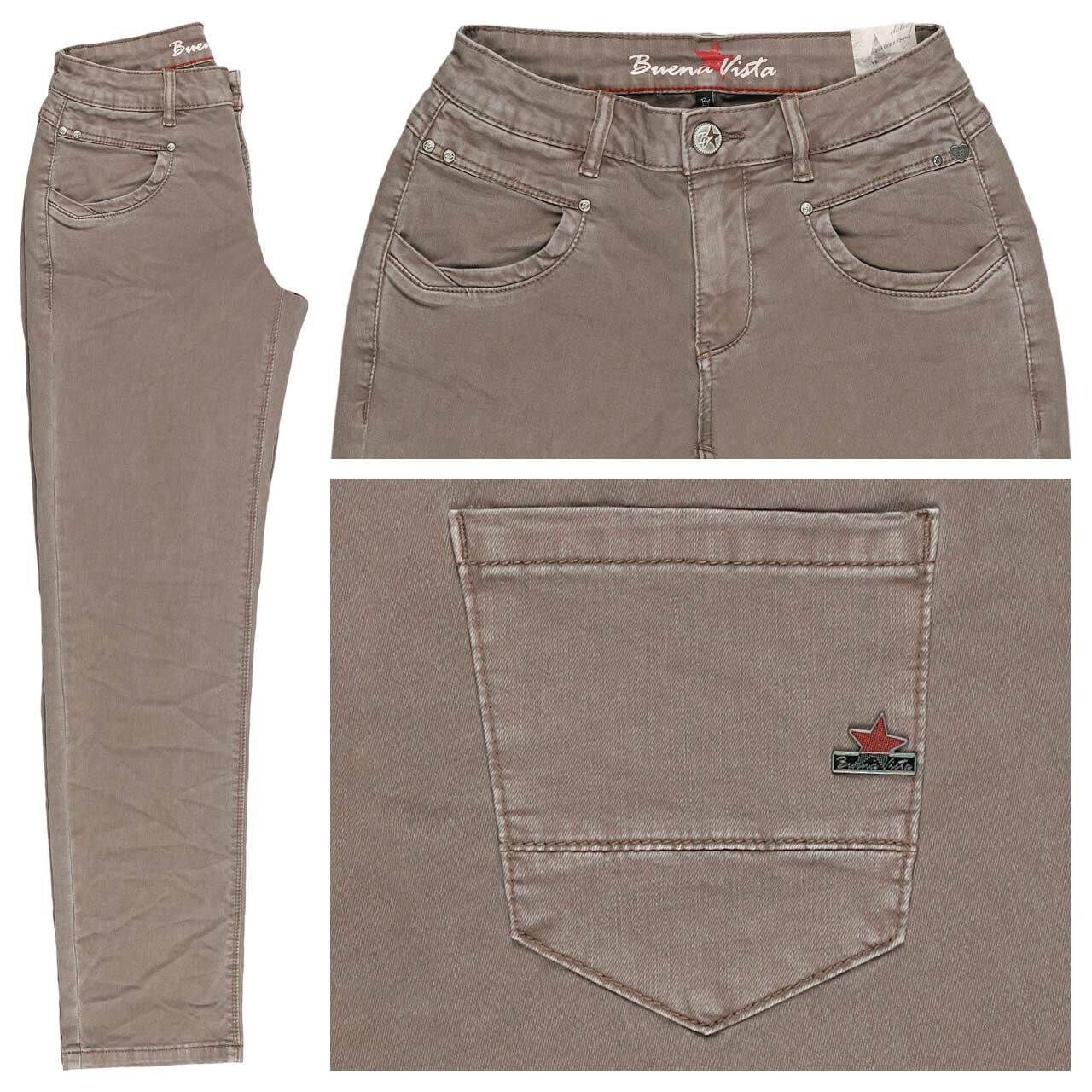 Buena Vista Anna C Straight Cropped Stretch Twill Ankle Baumwollhose stone Buena Vista Anna C Straight Cropped Stretch Twill Ankle Baumwollhose stone