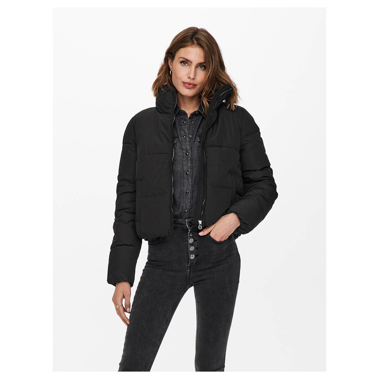 Only Dolly Puffer Jacke black