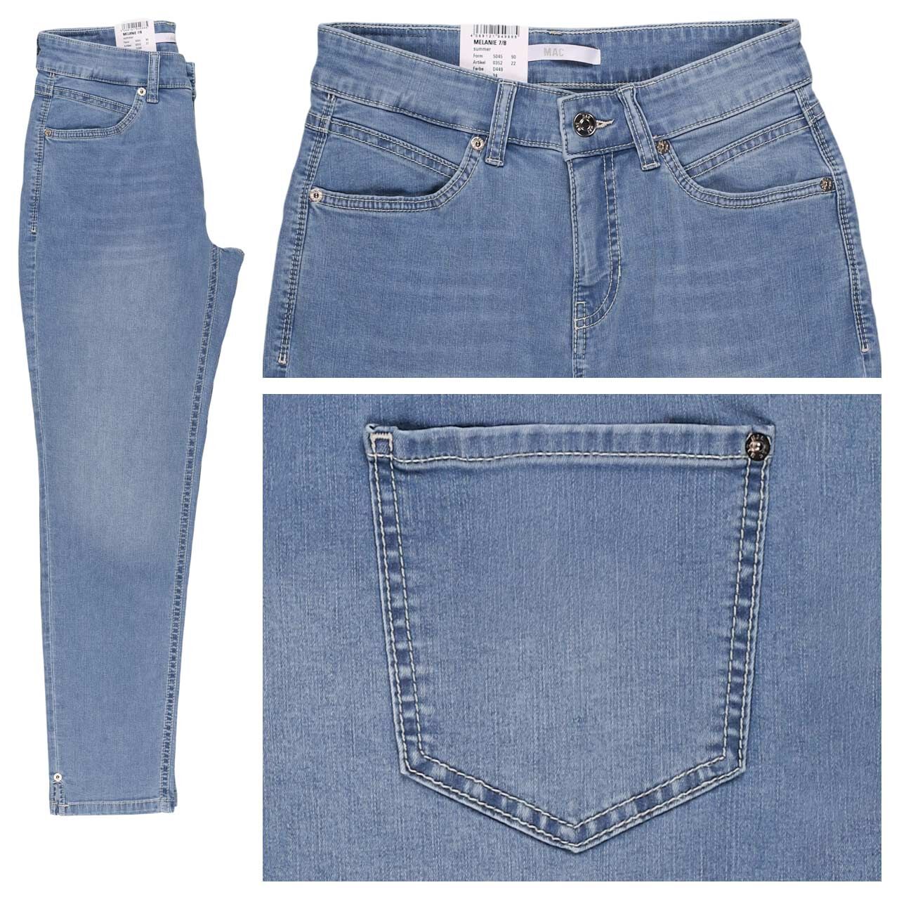 MAC Melanie 7/8 Jeans light blue wash summer