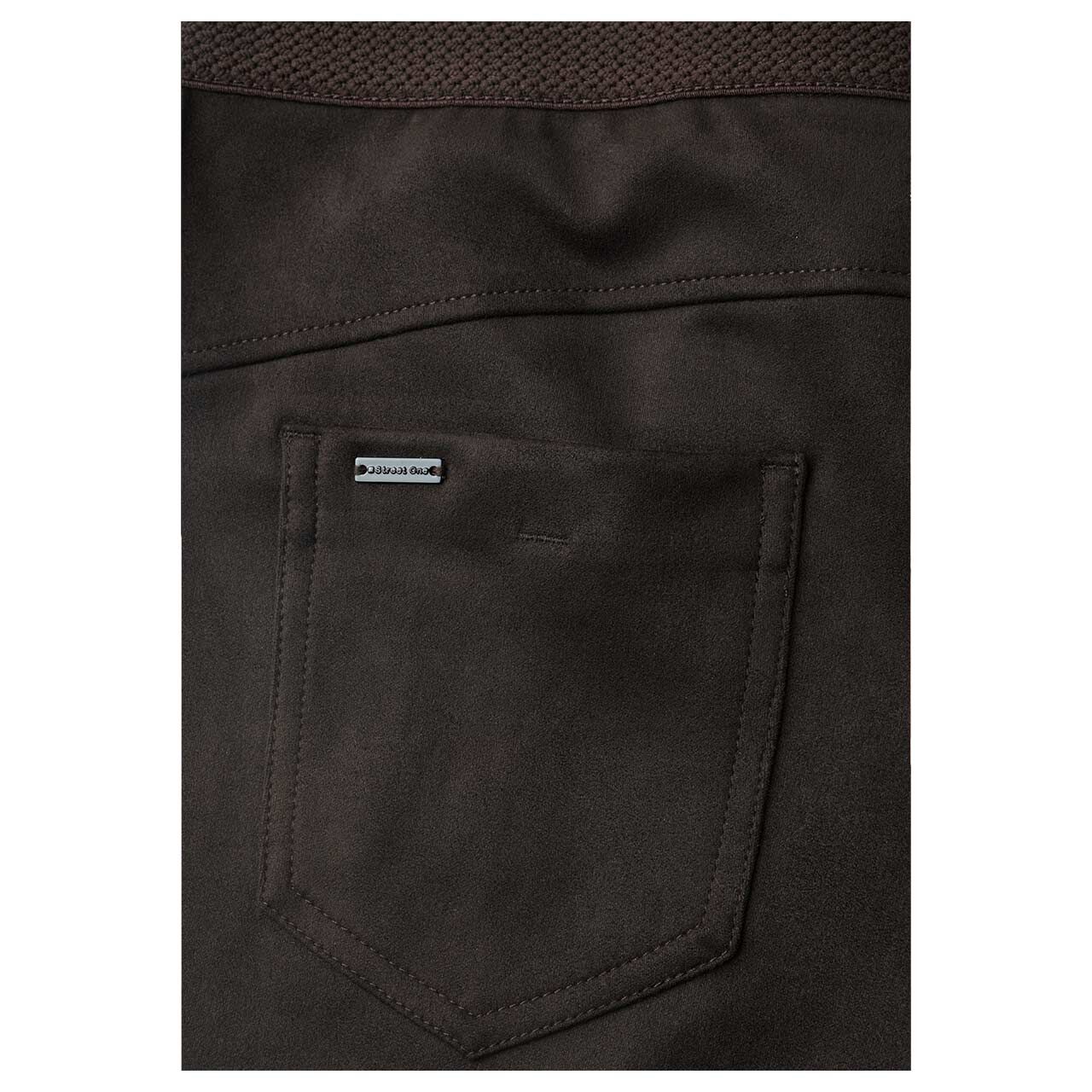 Street One Hope Velours Ankle Hose black coffee