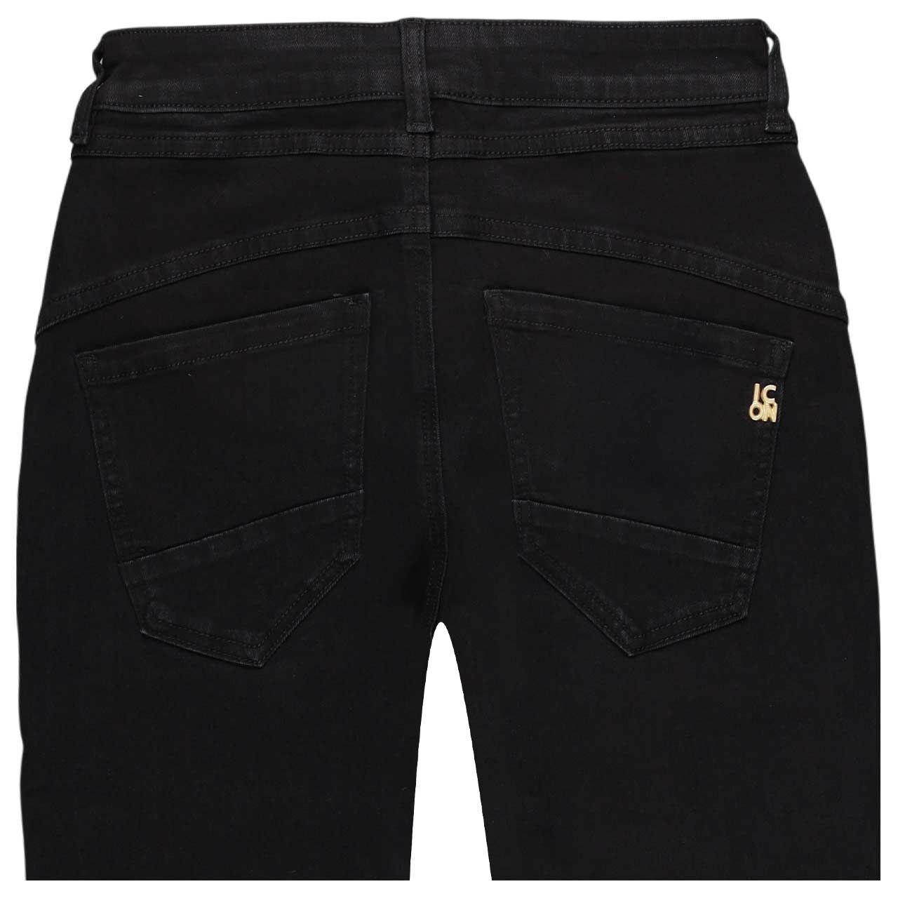 Damenjeans California Sunrise von Senoritas Icon in Schwarz, detaillierte Rückansicht