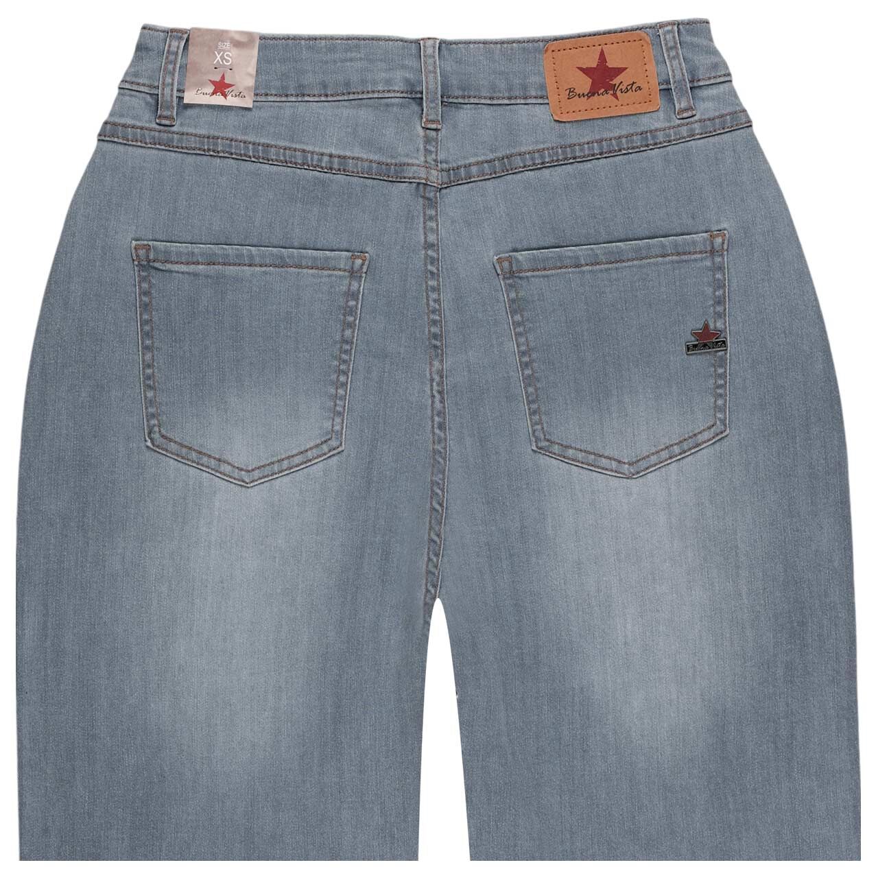 Damen 7/8 Jeans Ballon-F von Buena Vista in Blaugrau verwaschen, detaillierte Rückansicht