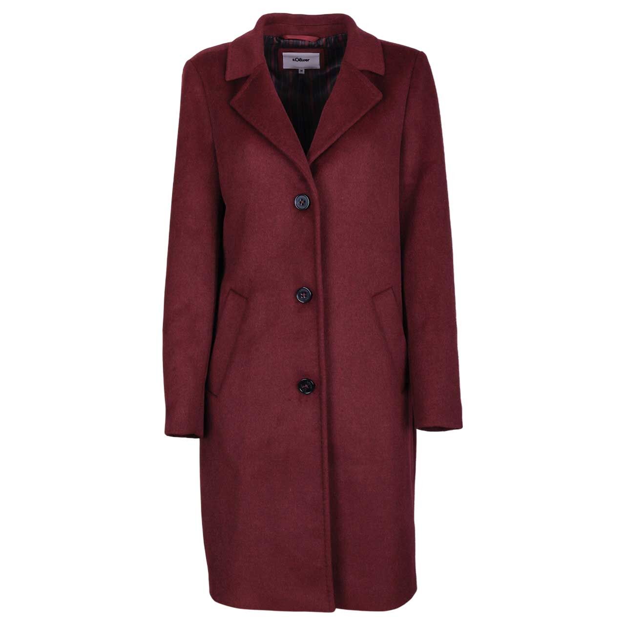s.Oliver Damen Mantel dark merlot