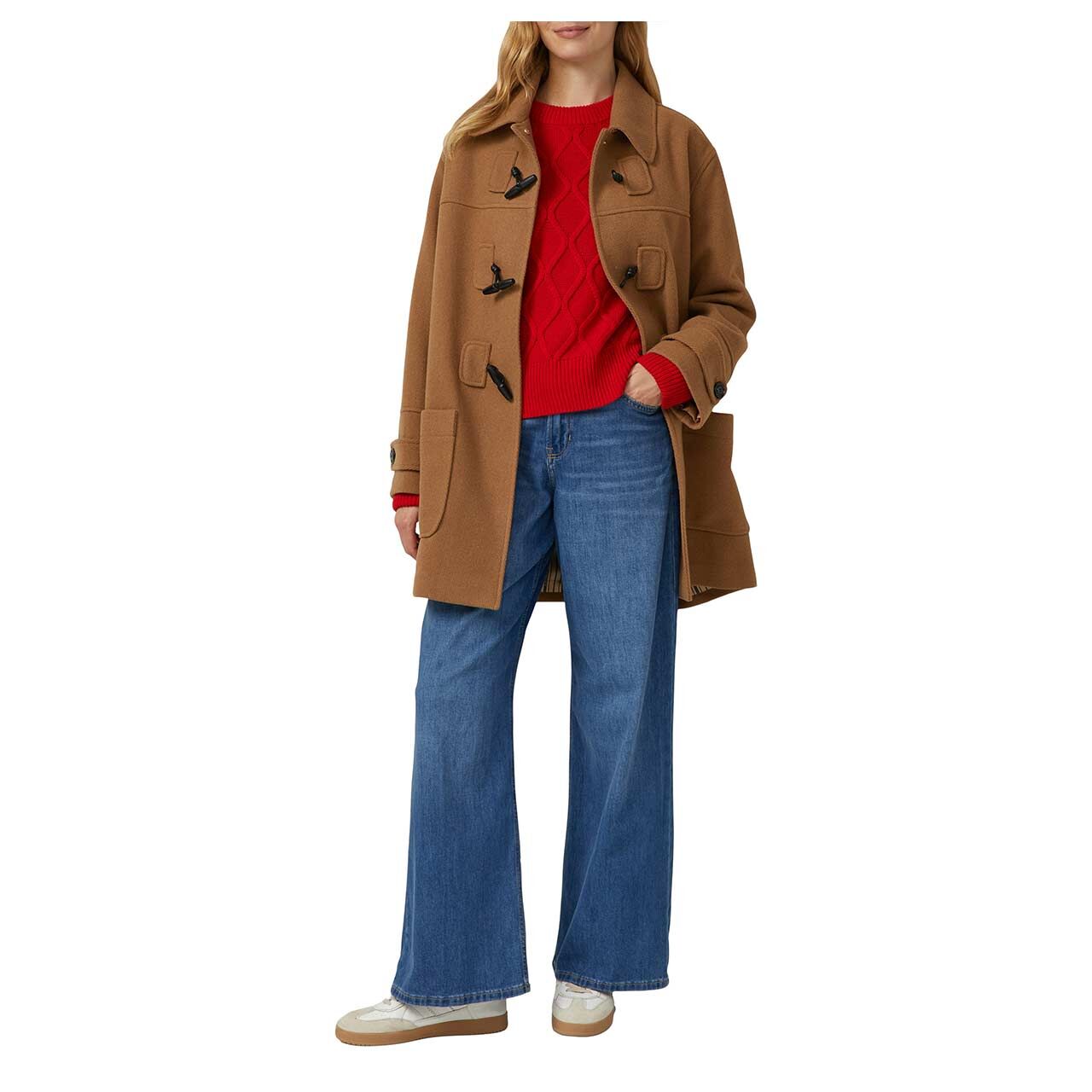 s.Oliver Damen Pullover in Rot, Ganzkörperansicht am Model