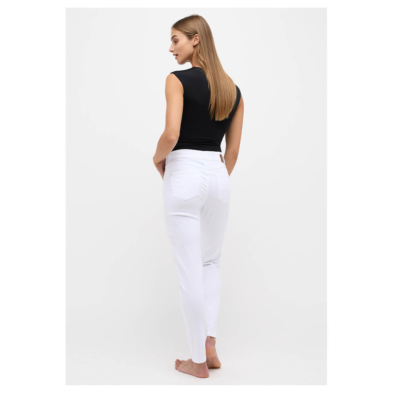 Angels Skinny Jeans clear white
