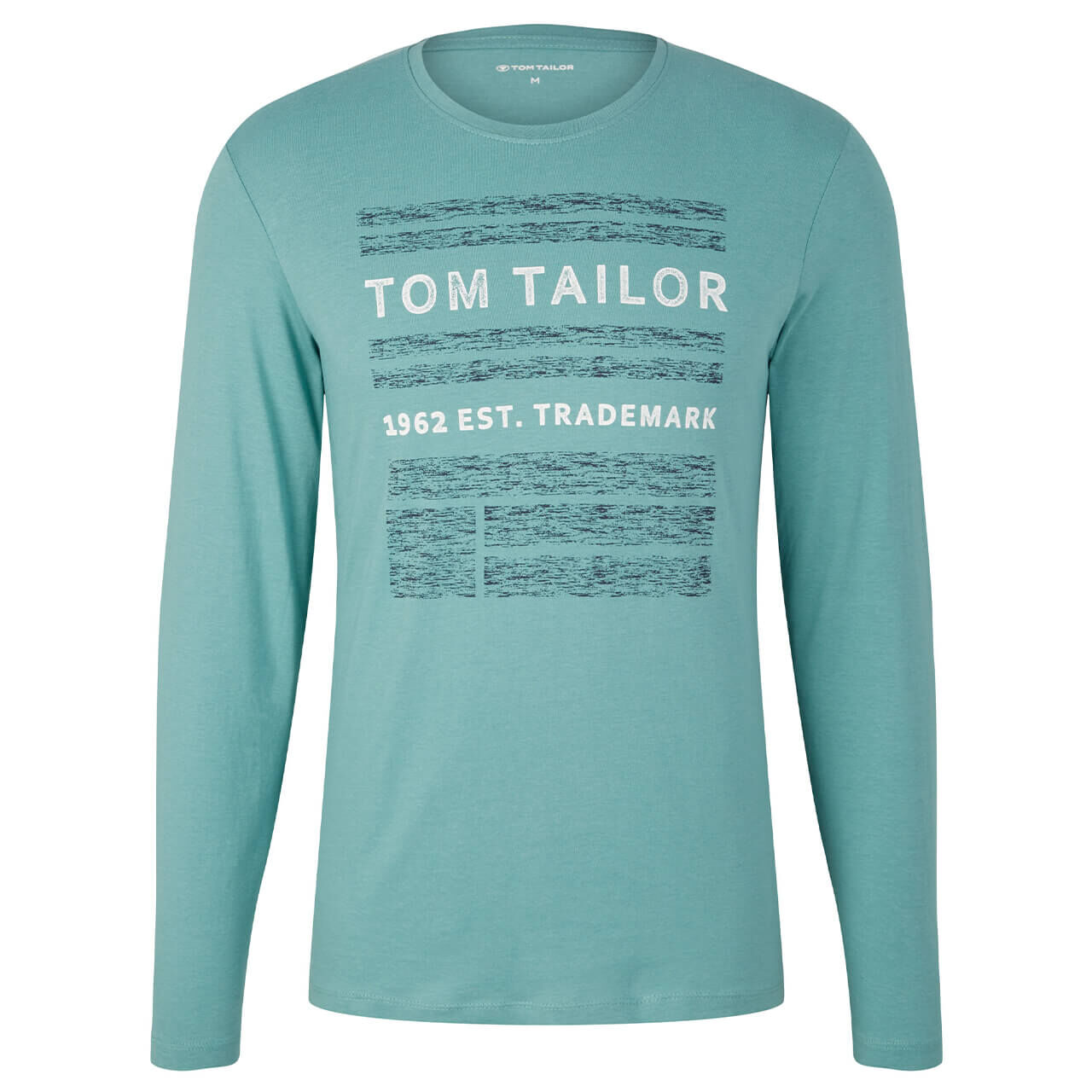 Tom Tailor Herren Langarm Shirt salvia print
