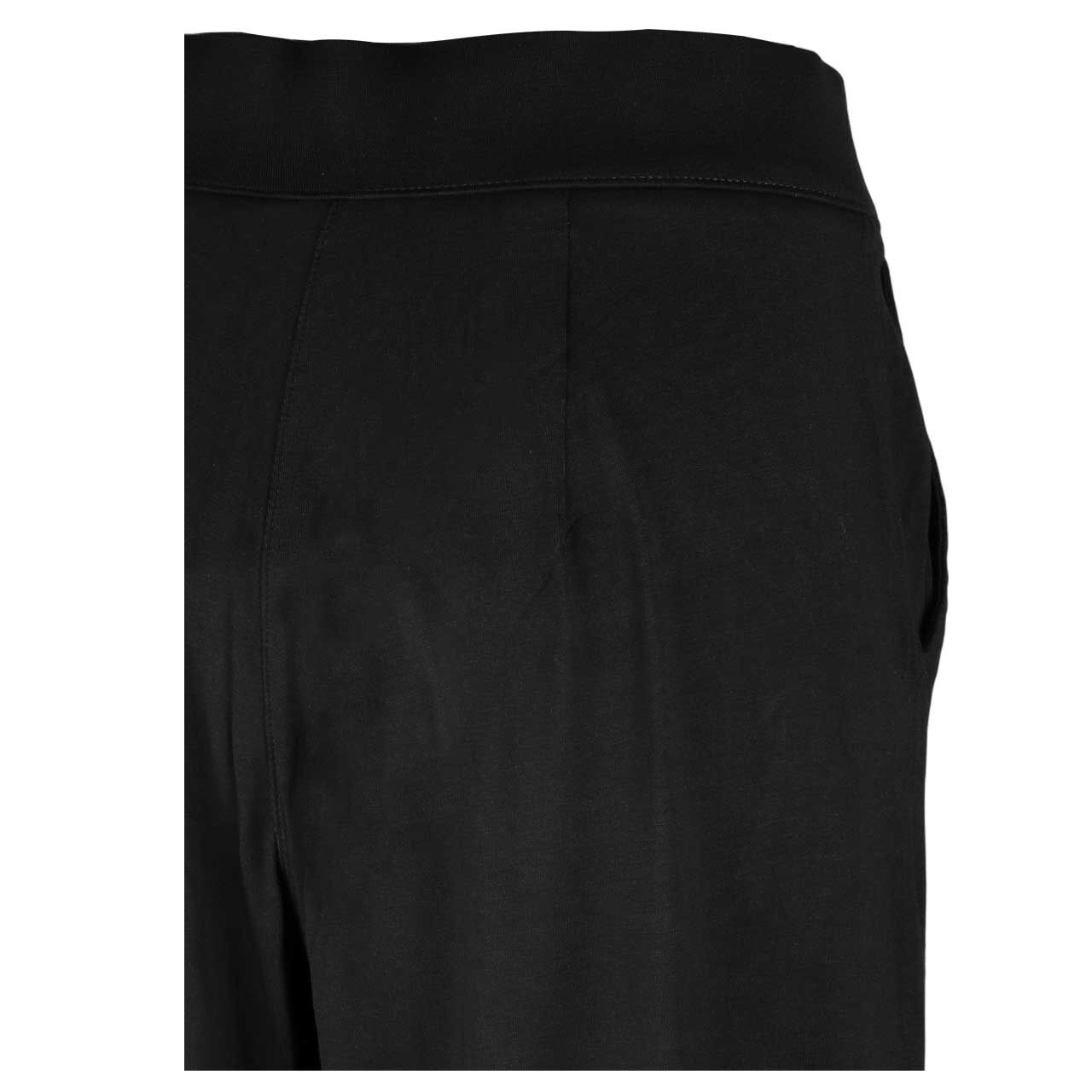Stretch Damen 7/8 Hose Emee Wide Leg von Street One in Dunkelgrün mit der Farbnummer 16618, detaillierte Rückansicht