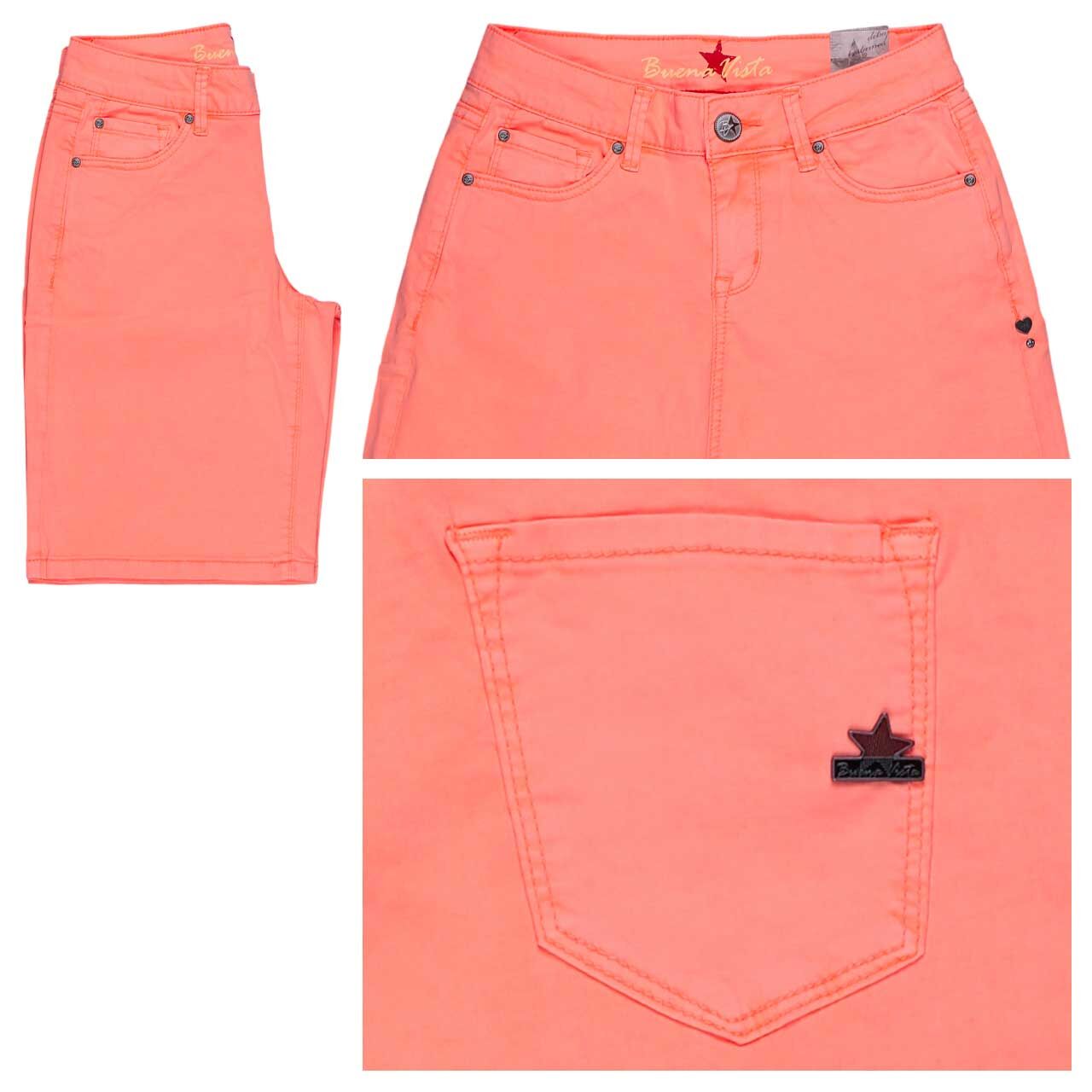 Buena Vista Italy-Short Stretch Twill Baumwollhose neon orange
