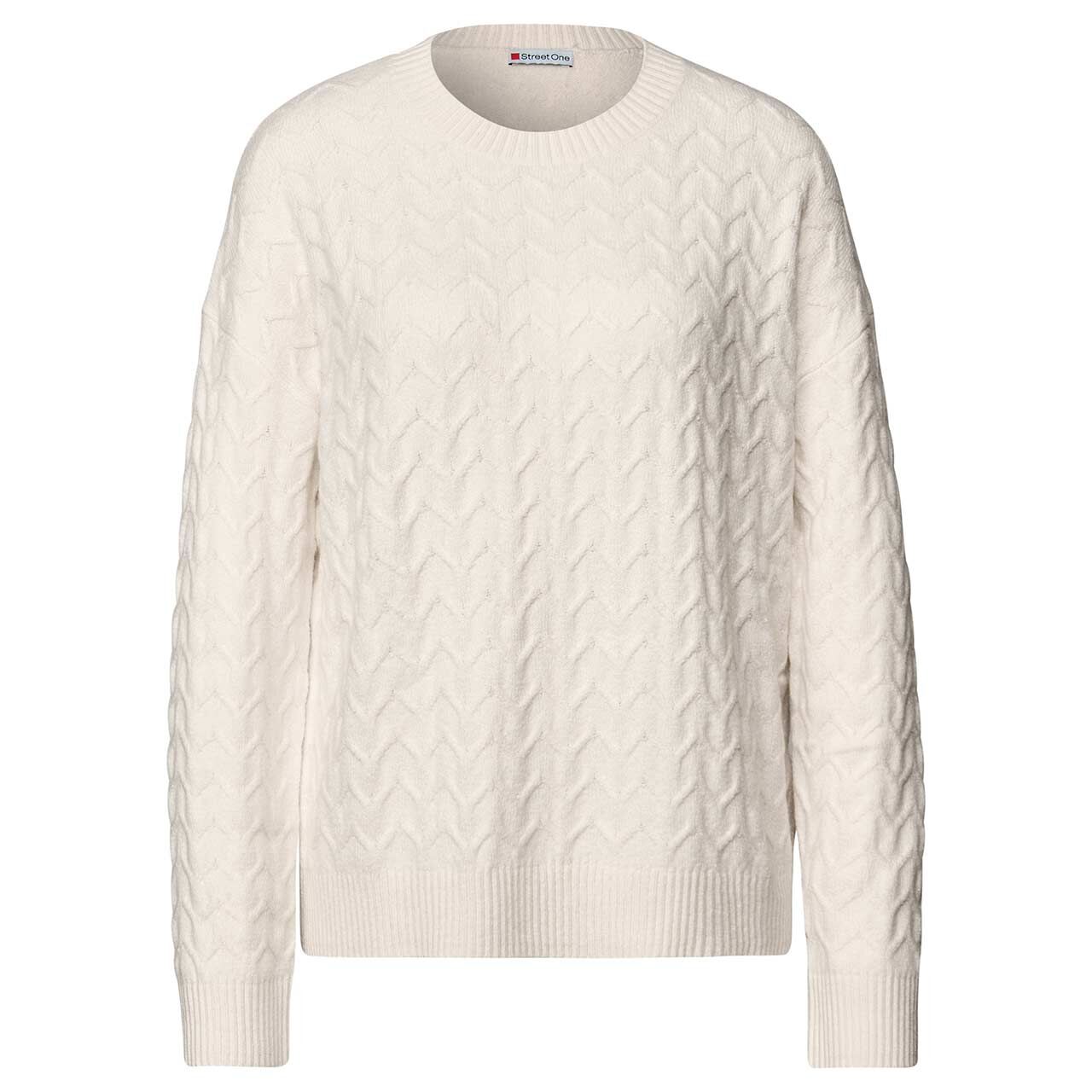 Street One Damen Pullover Cosy Structure soft beige