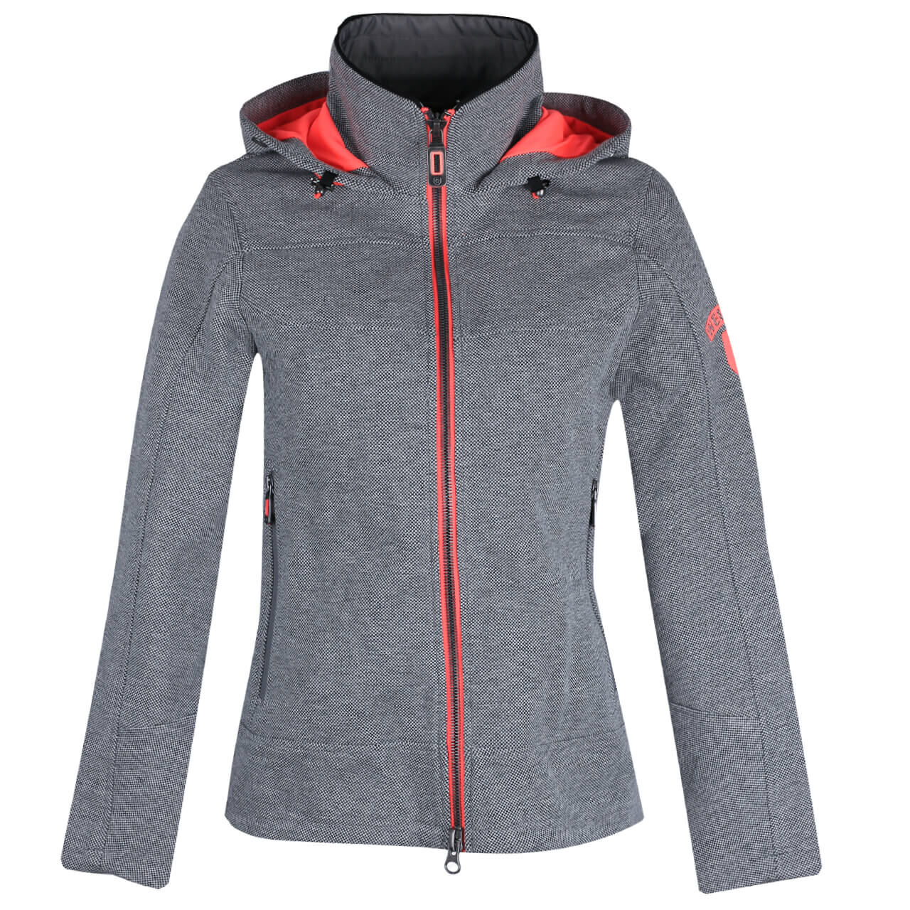 wellenstyn-florida-lady-greymelange-pink Wellensteyn Jacke Florida Lady für Damen in Grau meliert, FLOL-907