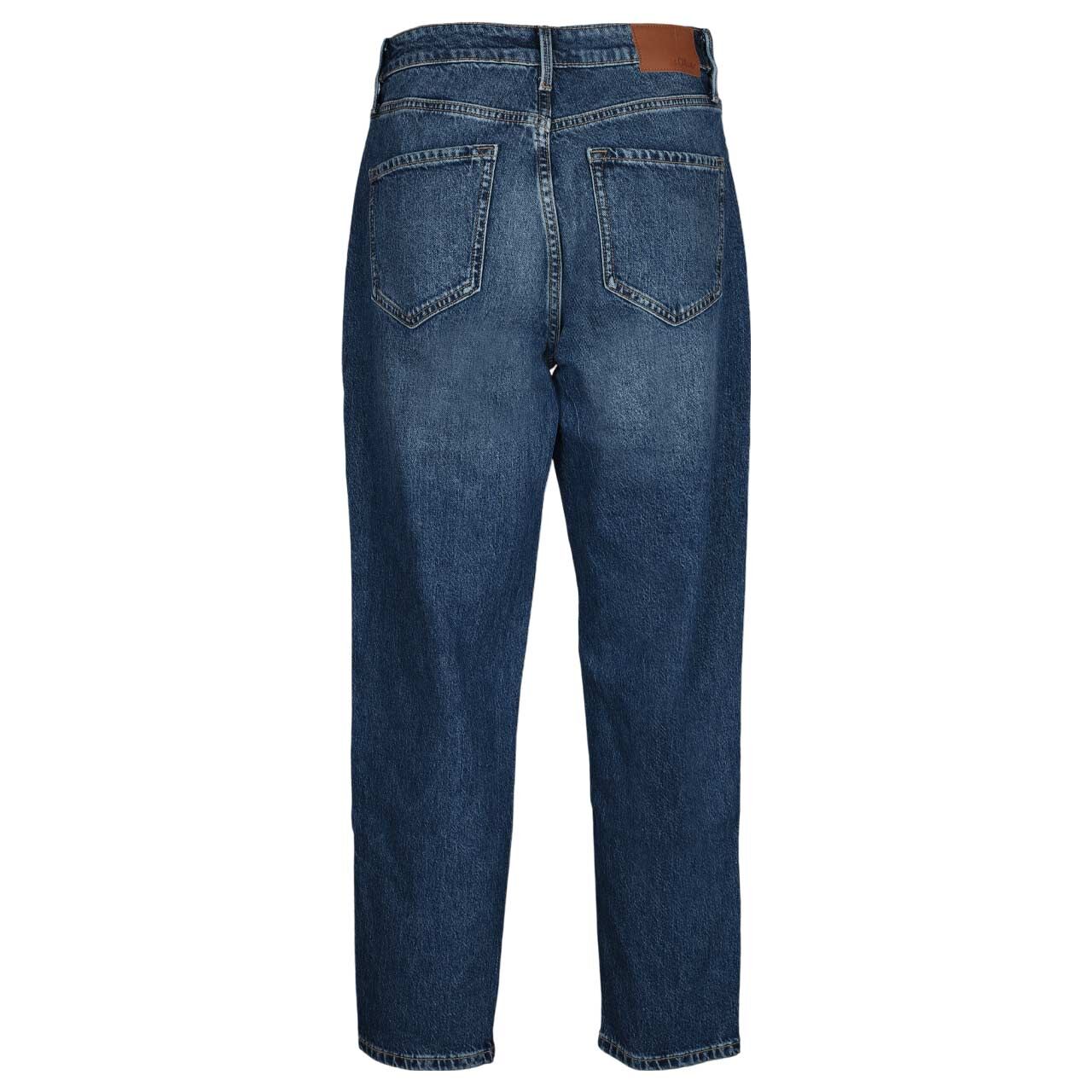 Damen 7/8 Jeans Mom von s.Oliver in Blau verwaschen, Rückansicht