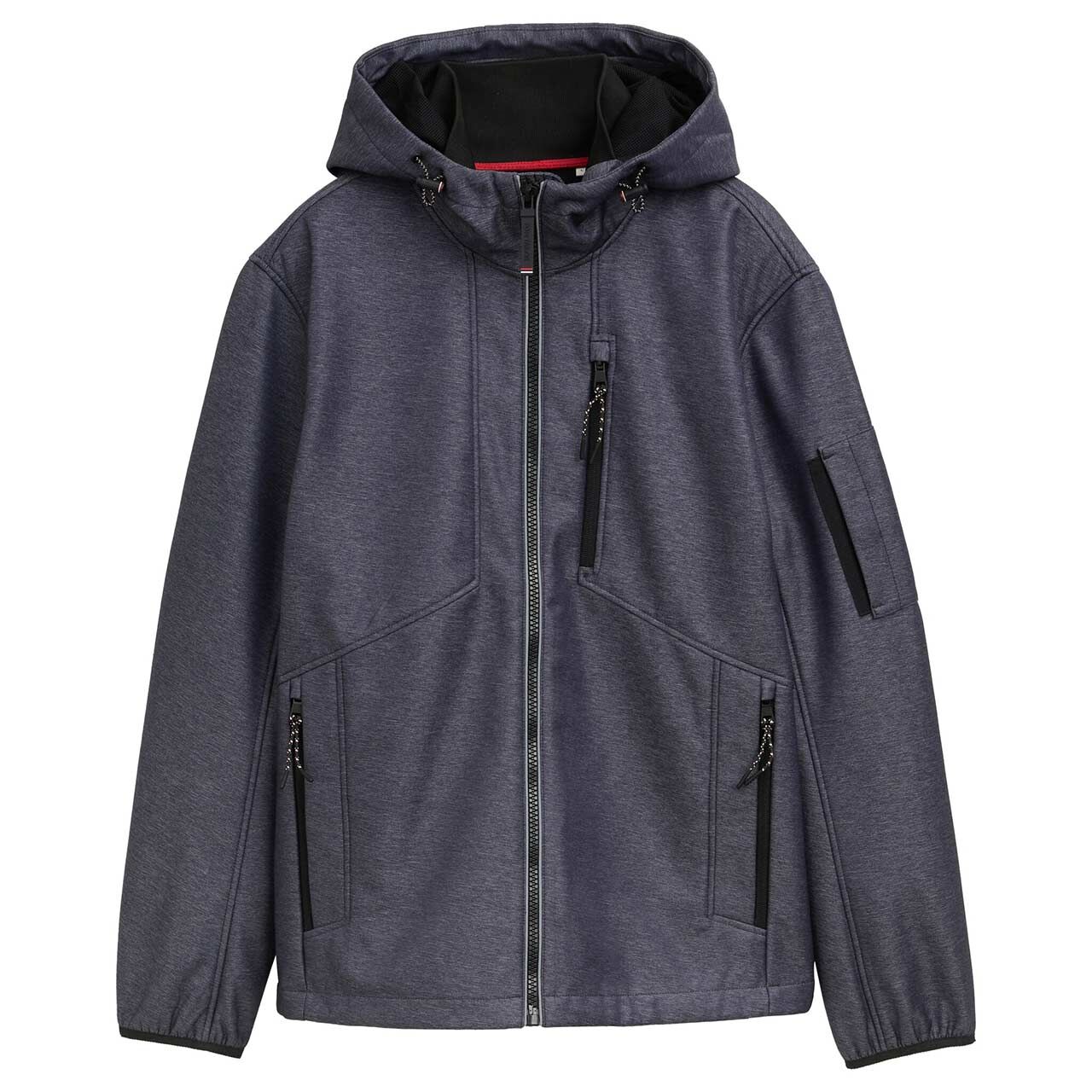 Tom Tailor Herren Jacke Softshell Jacket blue melange