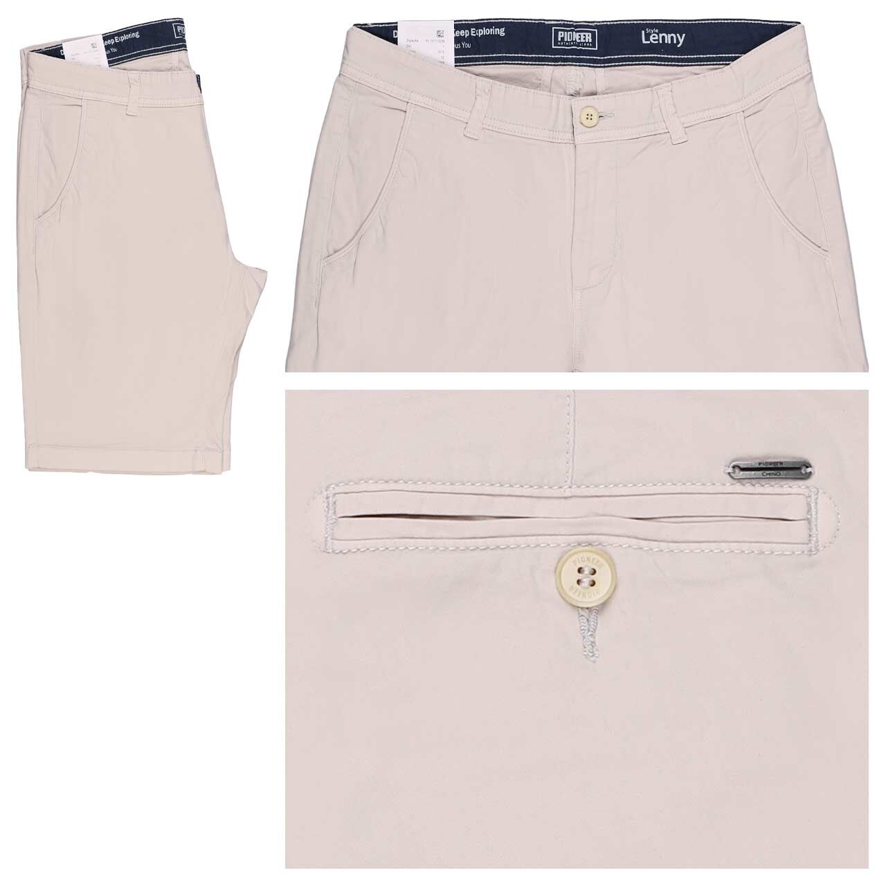 Pioneer Lenny Chino Baumwoll Bermuda oatmeal Pioneer Lenny Chino Baumwoll Bermuda oatmeal