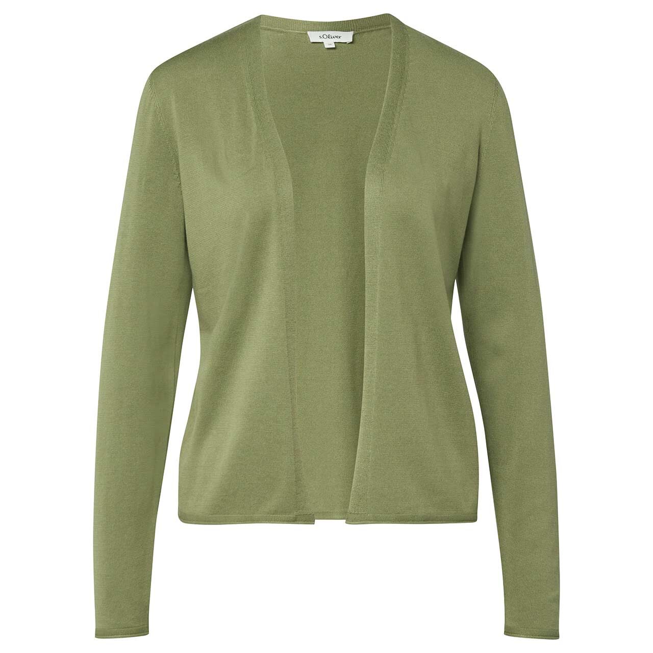 s.Oliver Damen Strickjacke army green
