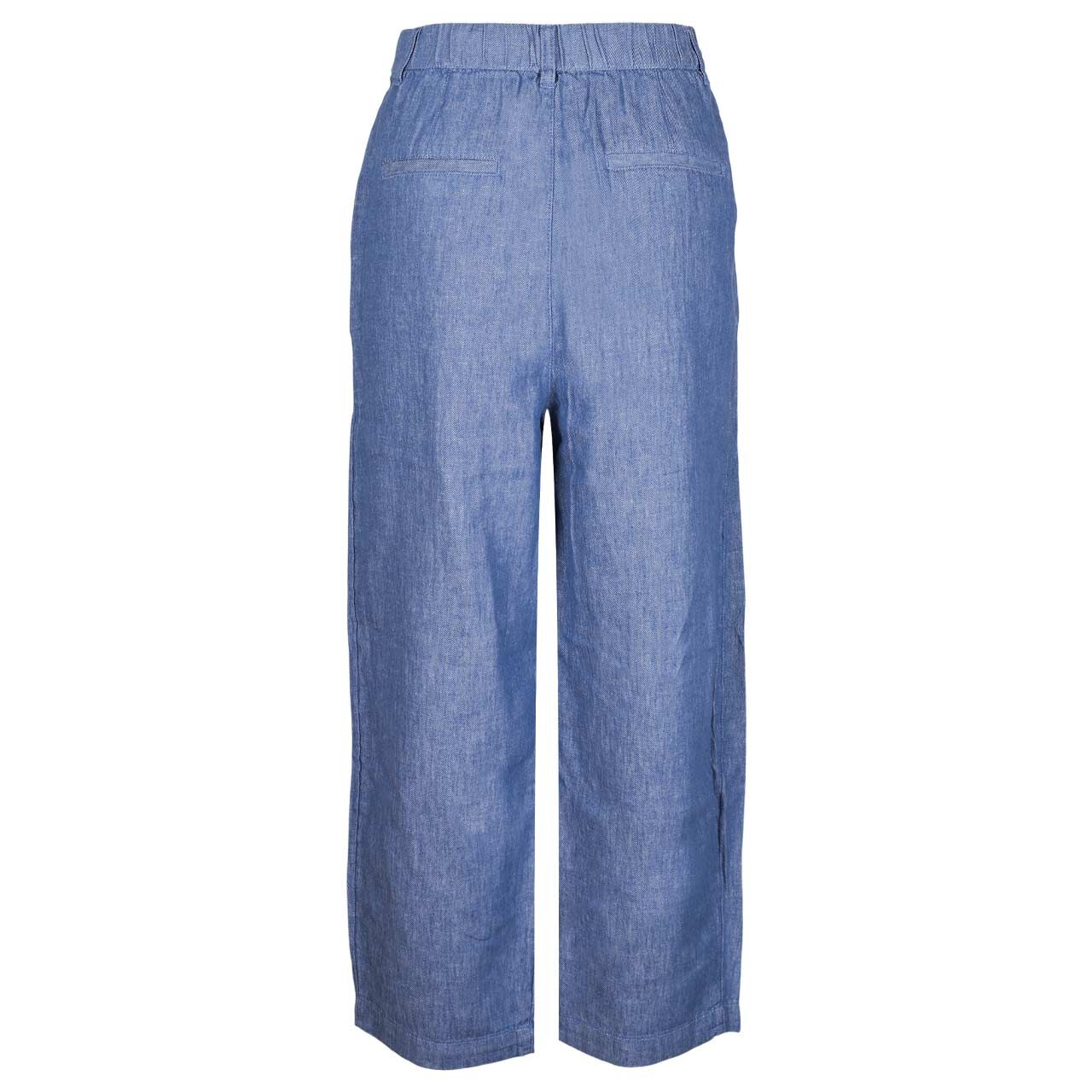 Damen 7/8 Leinenhose von s.Oliver in Blau, Rückansicht