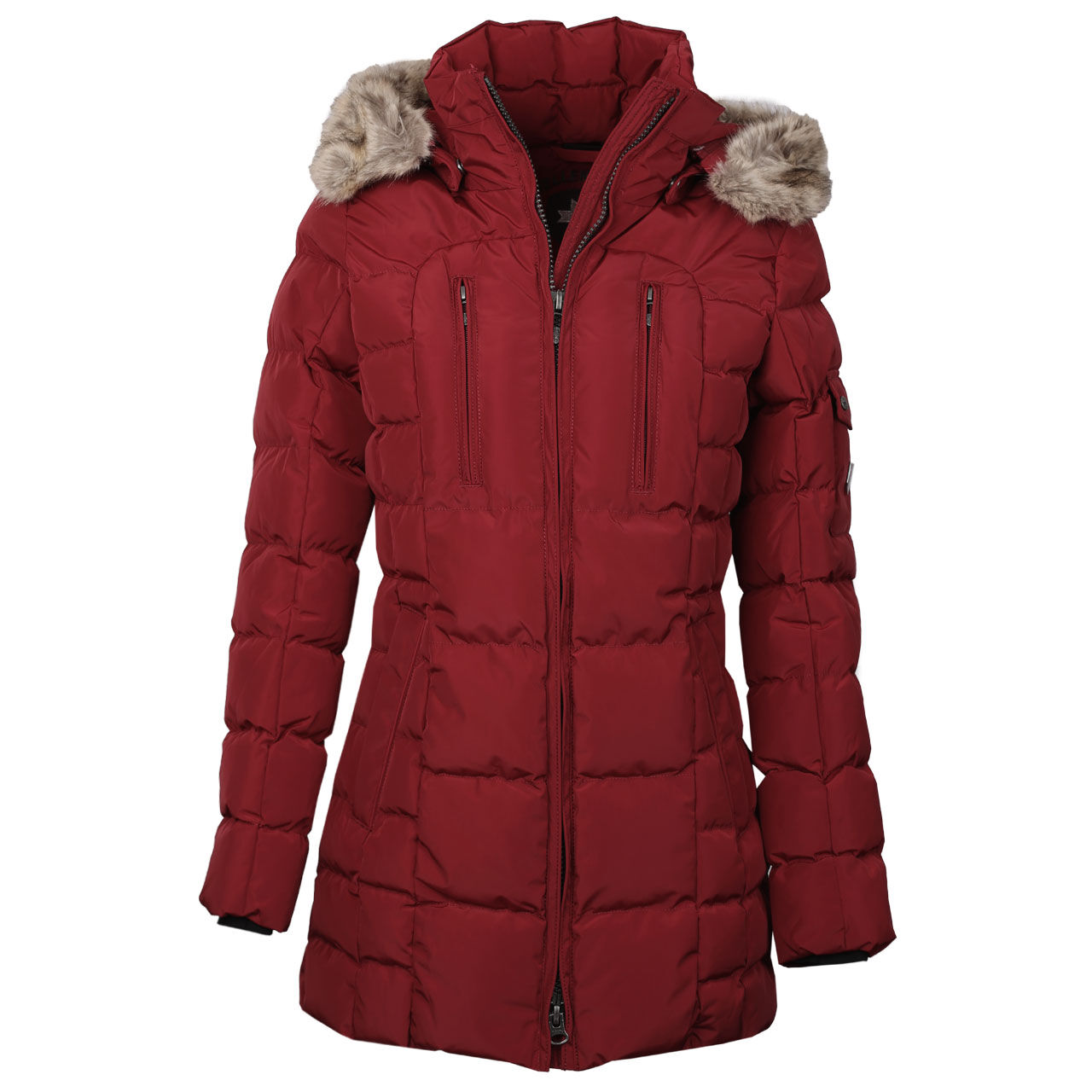 wellensetyn-jacke-hollywood-darkred-vorne Wellensteyn Hollywood Jacke für Damen in Dunkelrot