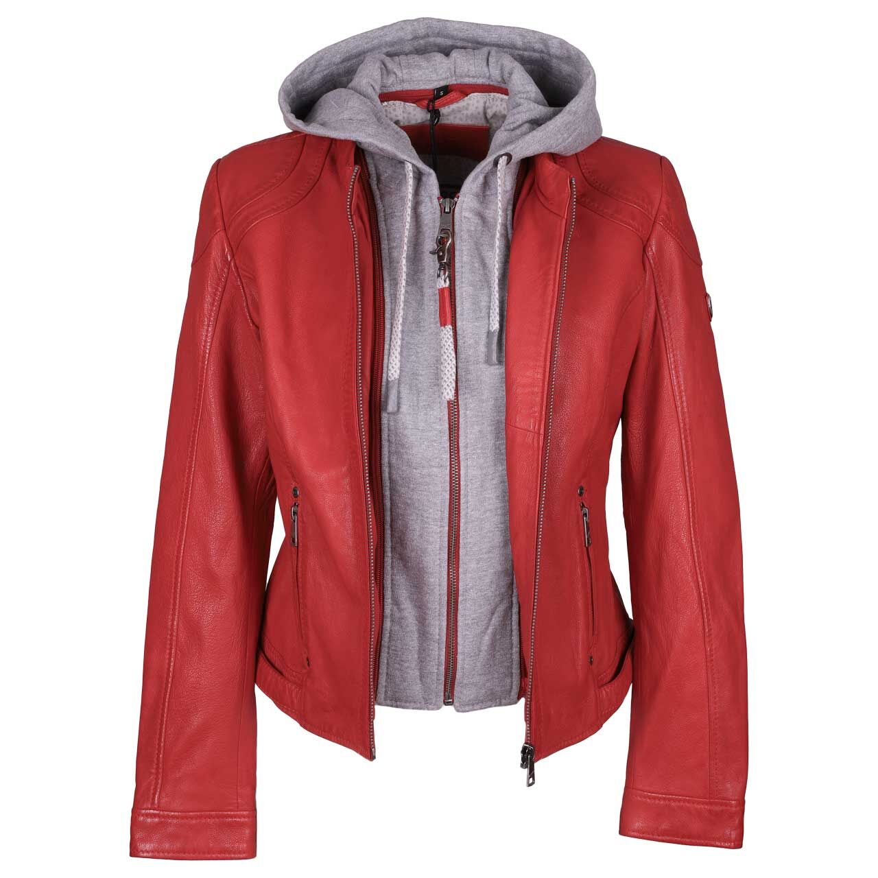Mauritius Damen Lederjacke Adila red