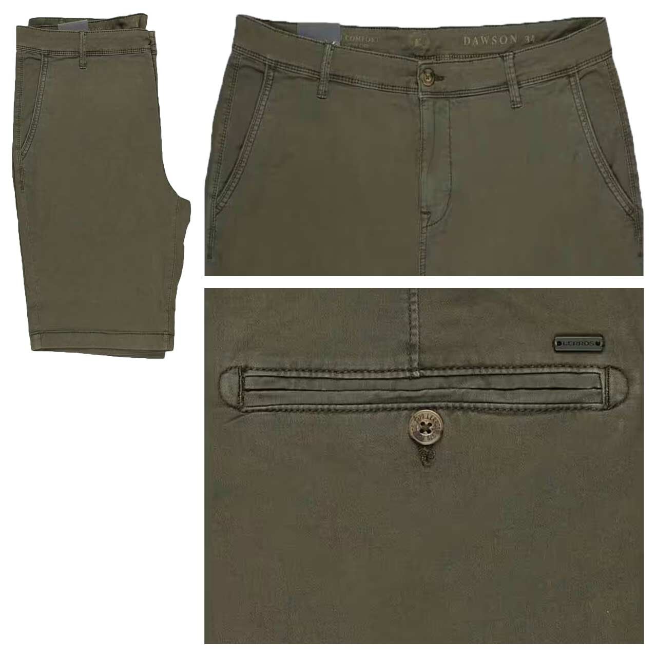 Lerros Dawson Baumwoll Bermuda deep olive