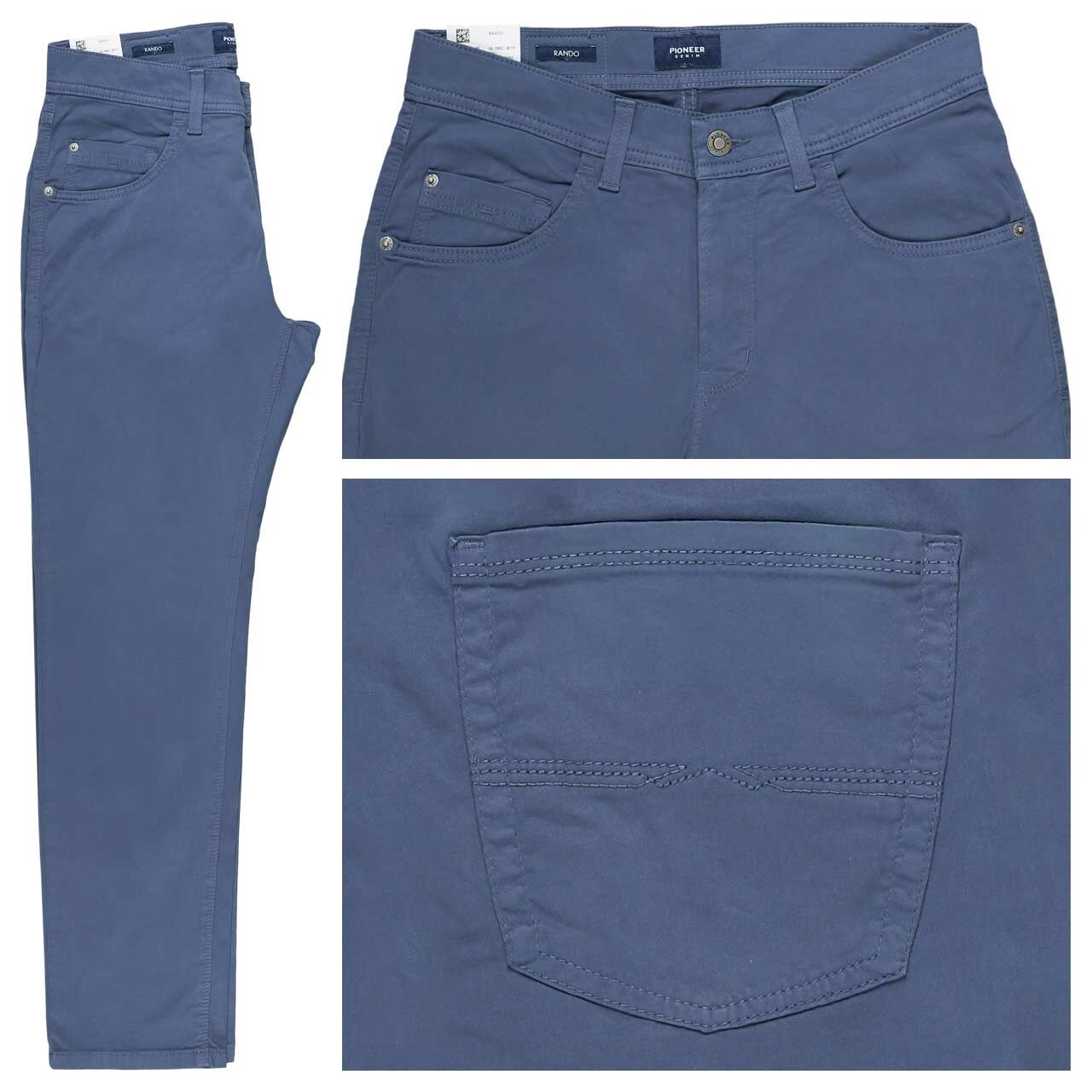 Pioneer Rando Baumwollhose clean indigo
