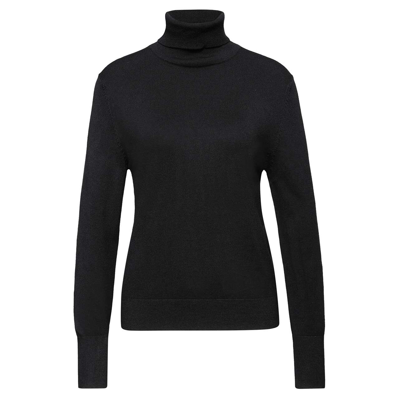 Street One Damen Rollkragen Pullover Basic Roll-Neck black