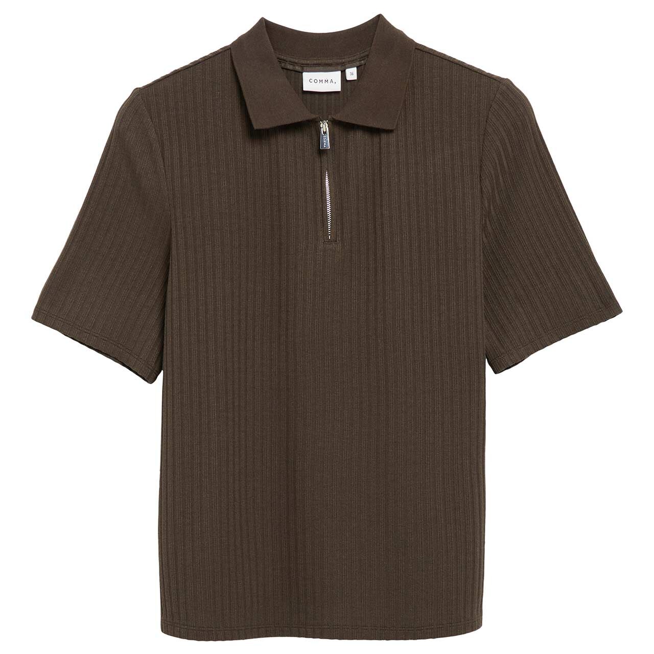 Comma Damen Poloshirt mulch brown