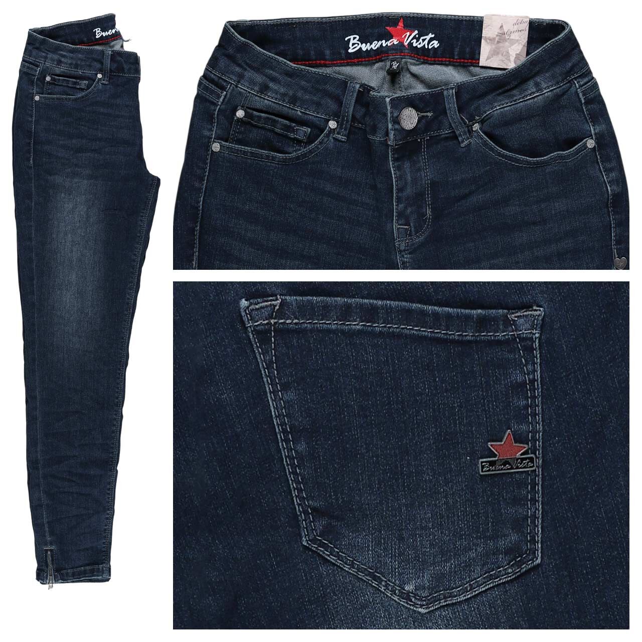Buena Vista Italy V 7/8 Stretch Denim Jeans denim wash