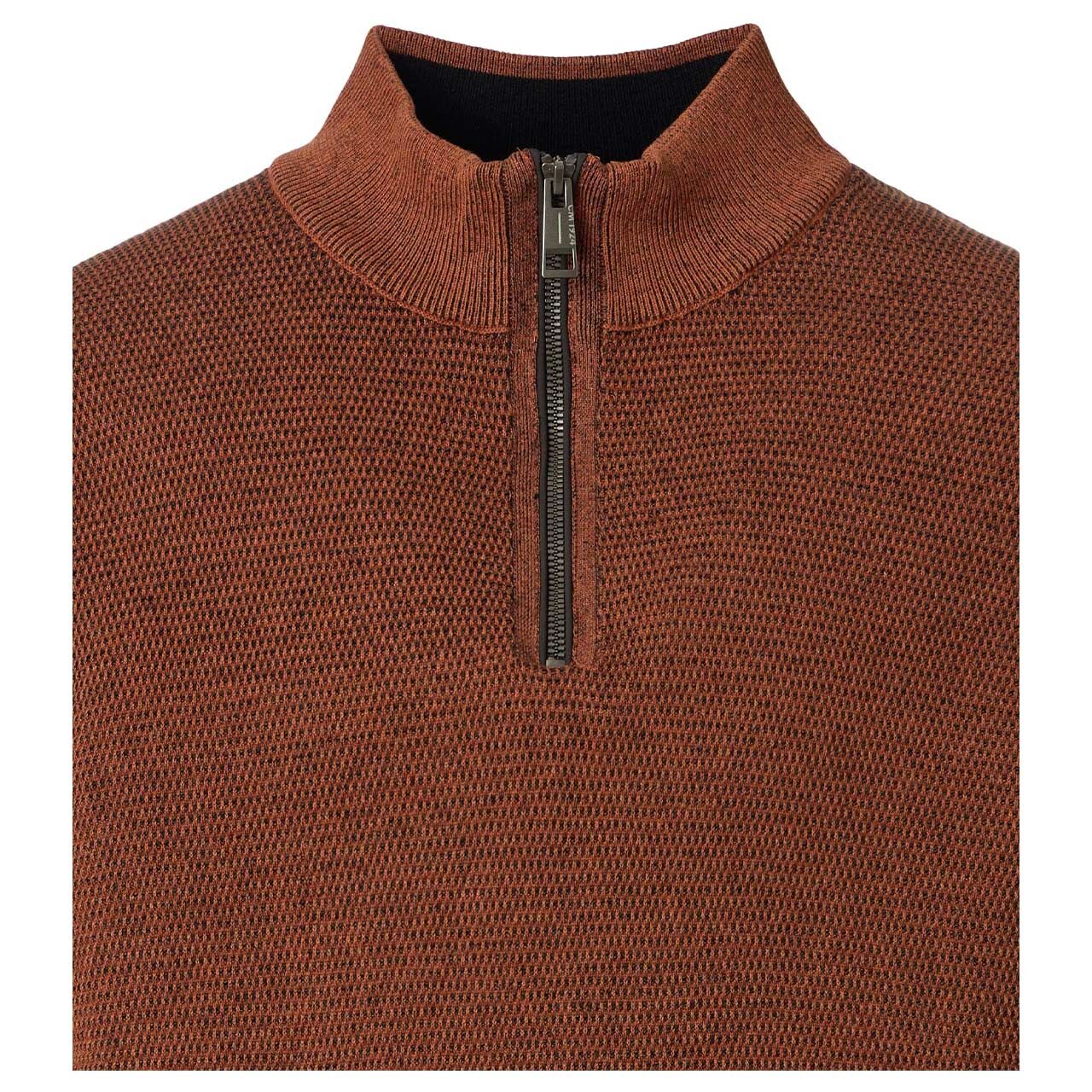 Herren Pullover von Casa Moda in Rot-Braun , Detailansicht vorne