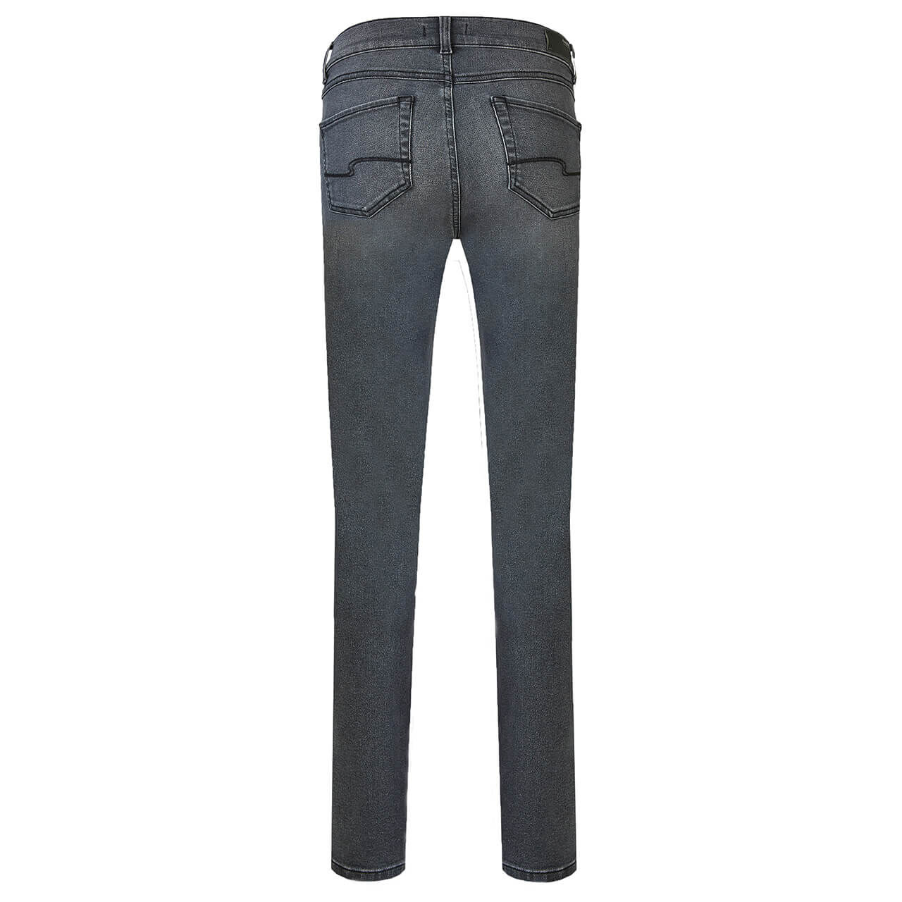 angels-jeans-cici-grey-used-buffi-crinkle-hinten2 Stretch Damenjeans Cici von Angels in Dunkelgrau, Rückansicht